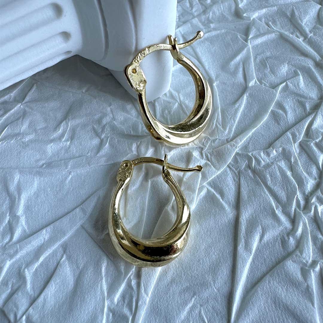 Mone Vintage 925 Ayar Gümüş Halka Küpe