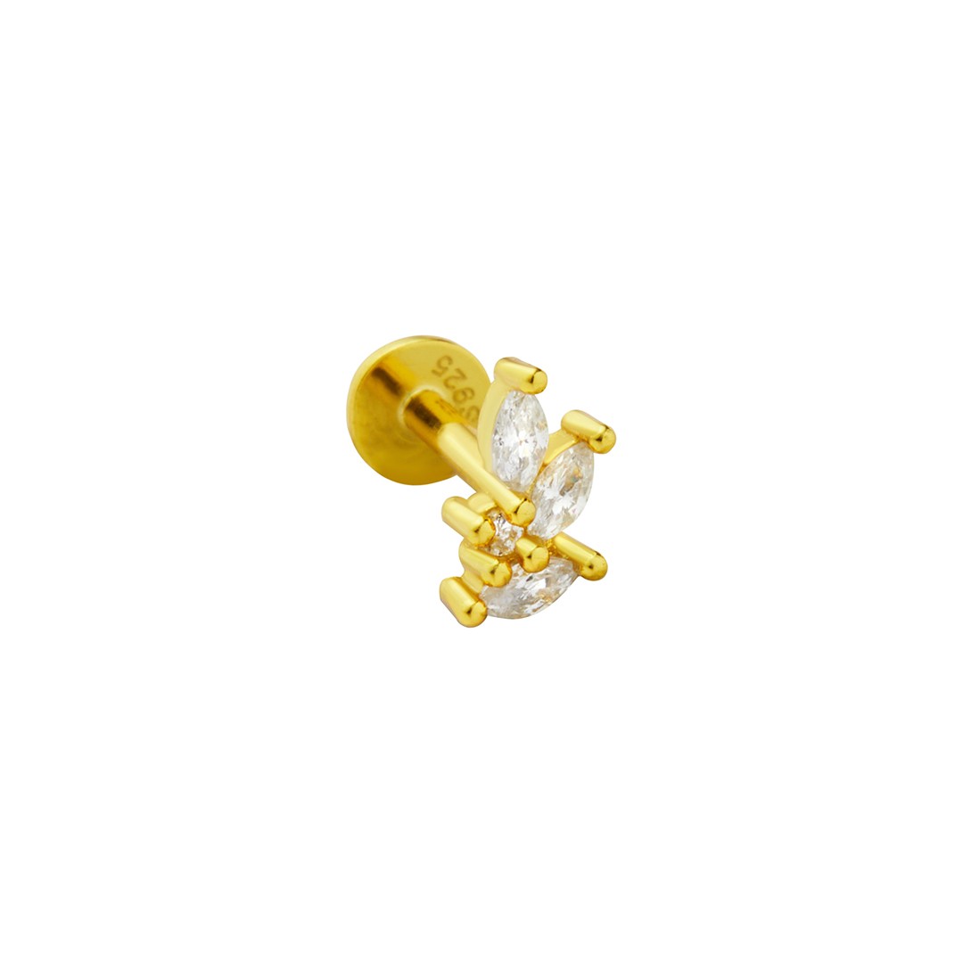 Sydney Vintage Glow 925 Ayar Gümüş Piercing 