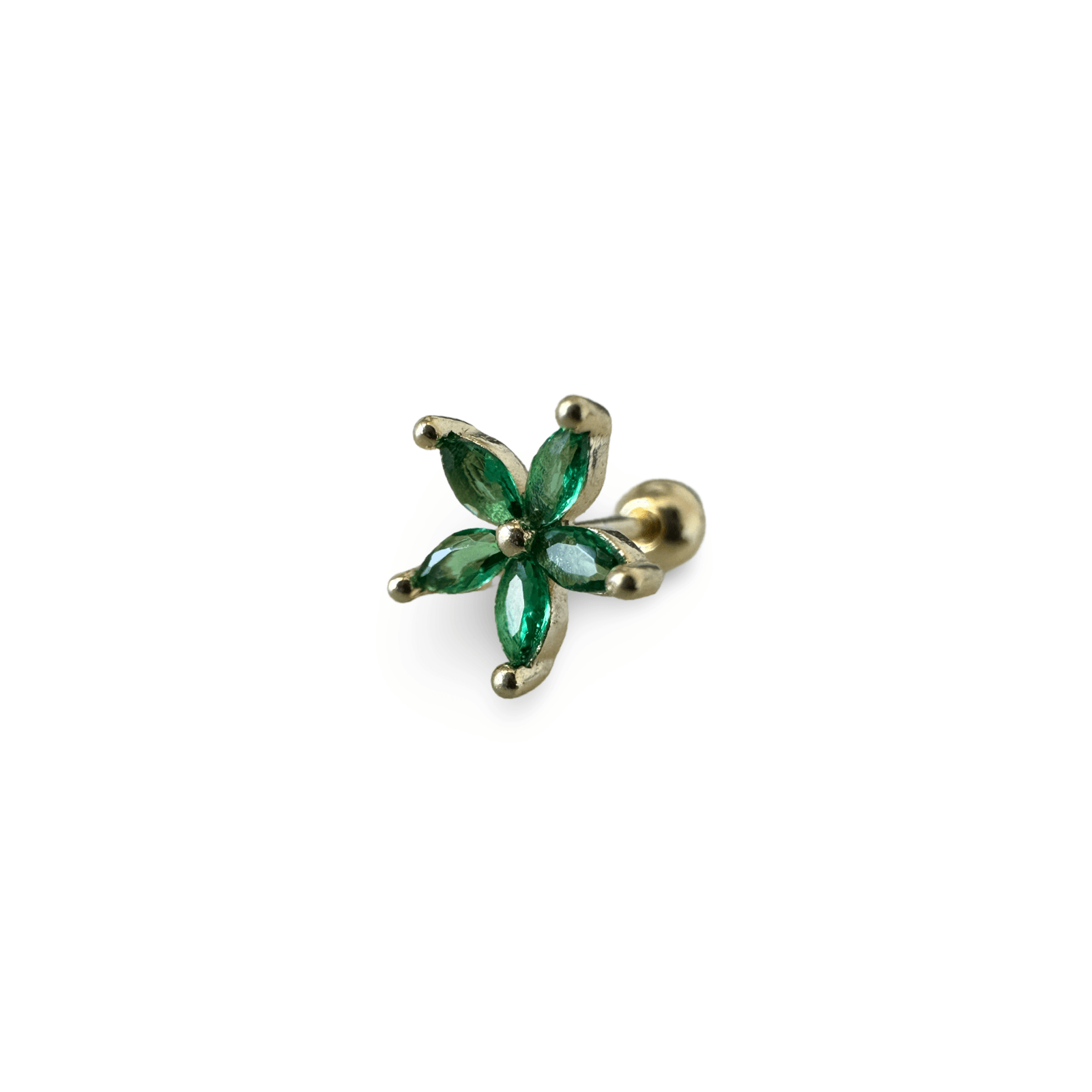 Green Daisy Piercing