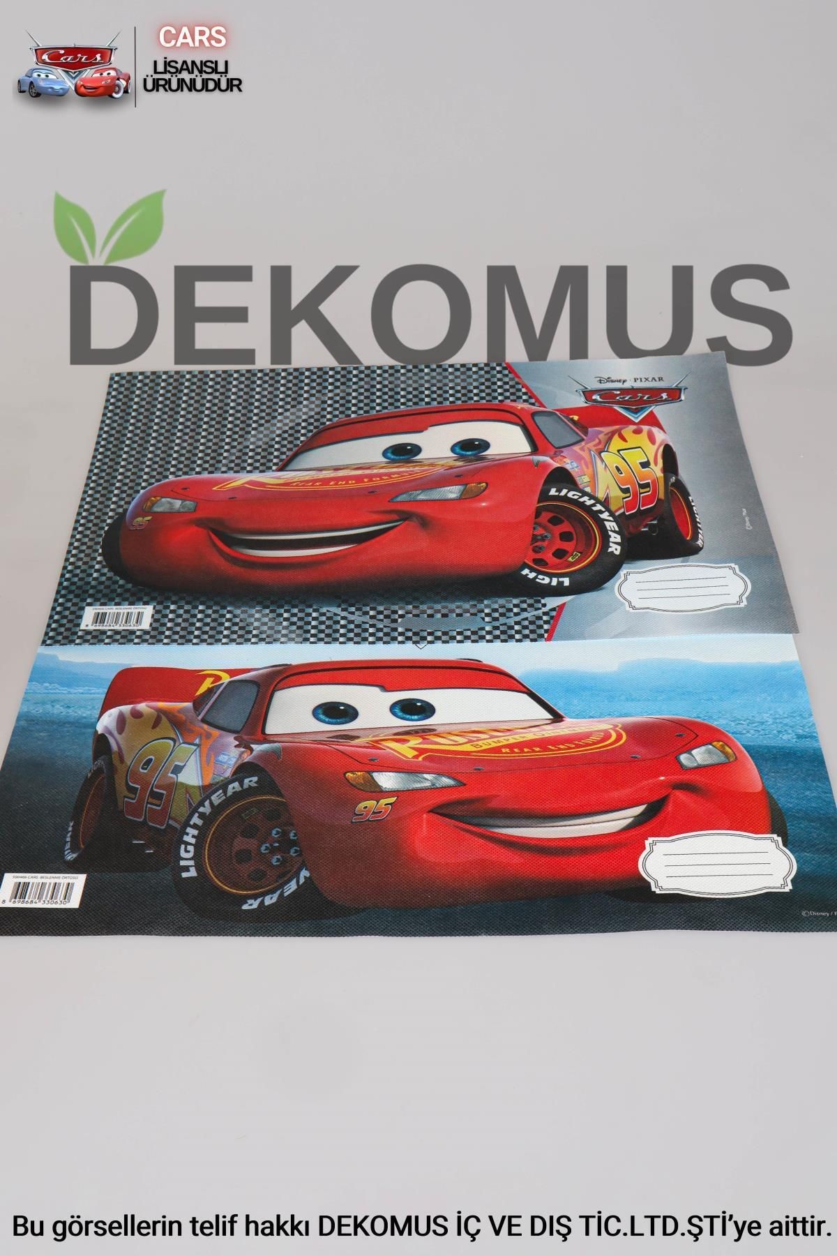 DEKOMUS İLE YENİ SEZON LİSANSLI CARS 2'Lİ BESLENME ÖRTÜSÜ