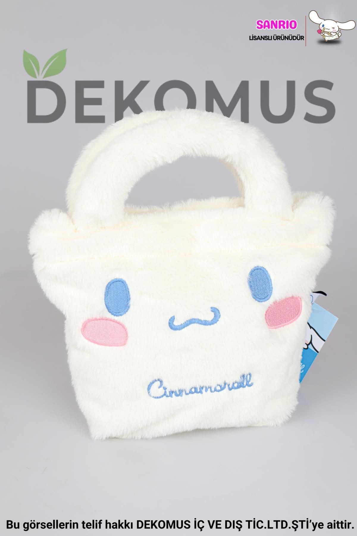 DEKOMUS İLE YENİ SEZON LİSANSLI CINNAMOROLL BASIC PELUŞ EL ÇANTASI/BESLENME ÇANTASI