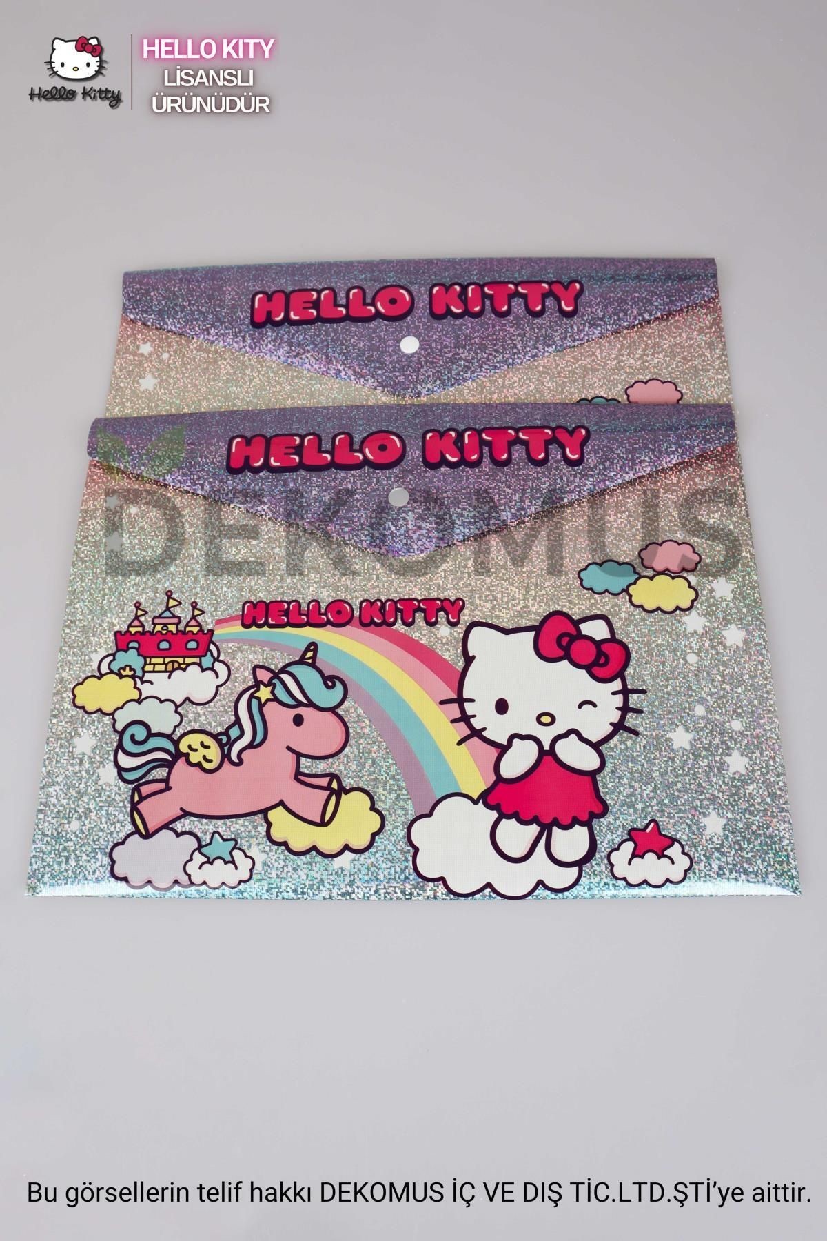 LİSANSLI HELLO KITTY SHINY 2'Lİ ÇITÇITLI DOSYA