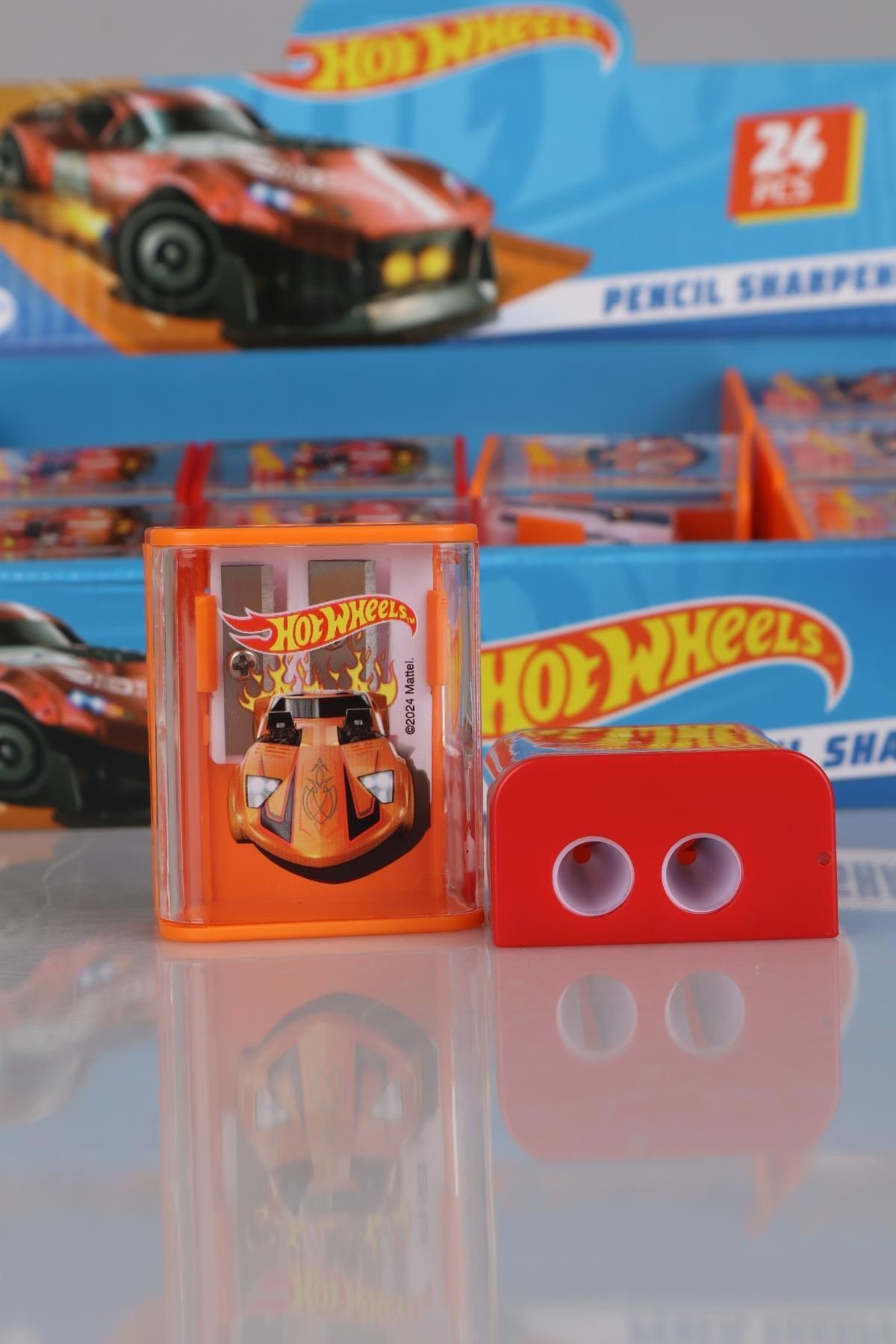 YENİ SEZON LİSANSLI HOT WHEELS "2 ADET" ÇİFT BIÇAKLI KALEMTRAŞ