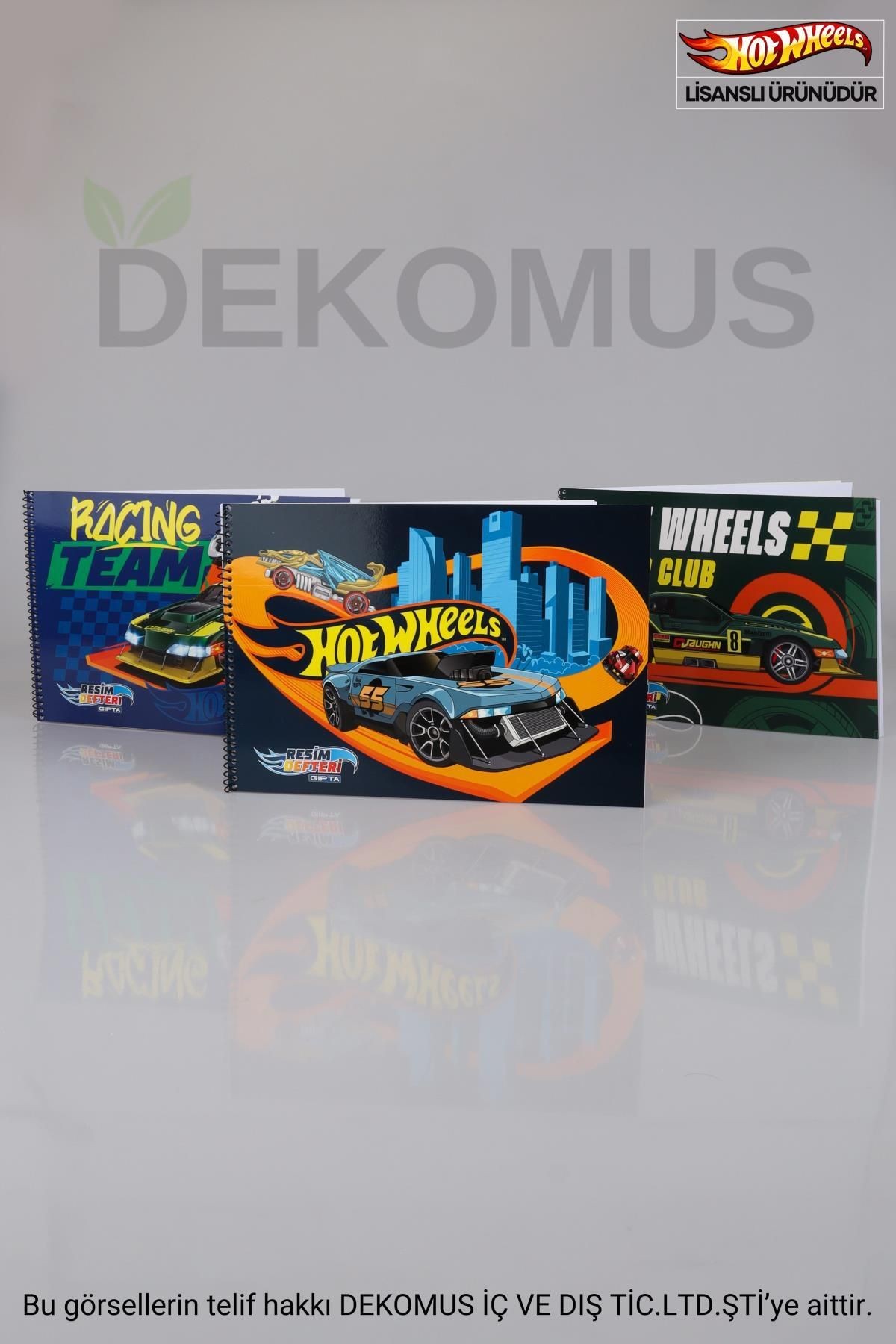 YENİ SEZON LİSANSLI HOT WHEELS RESİM DEFTERİ 17x24 CM 15 YAPRAK