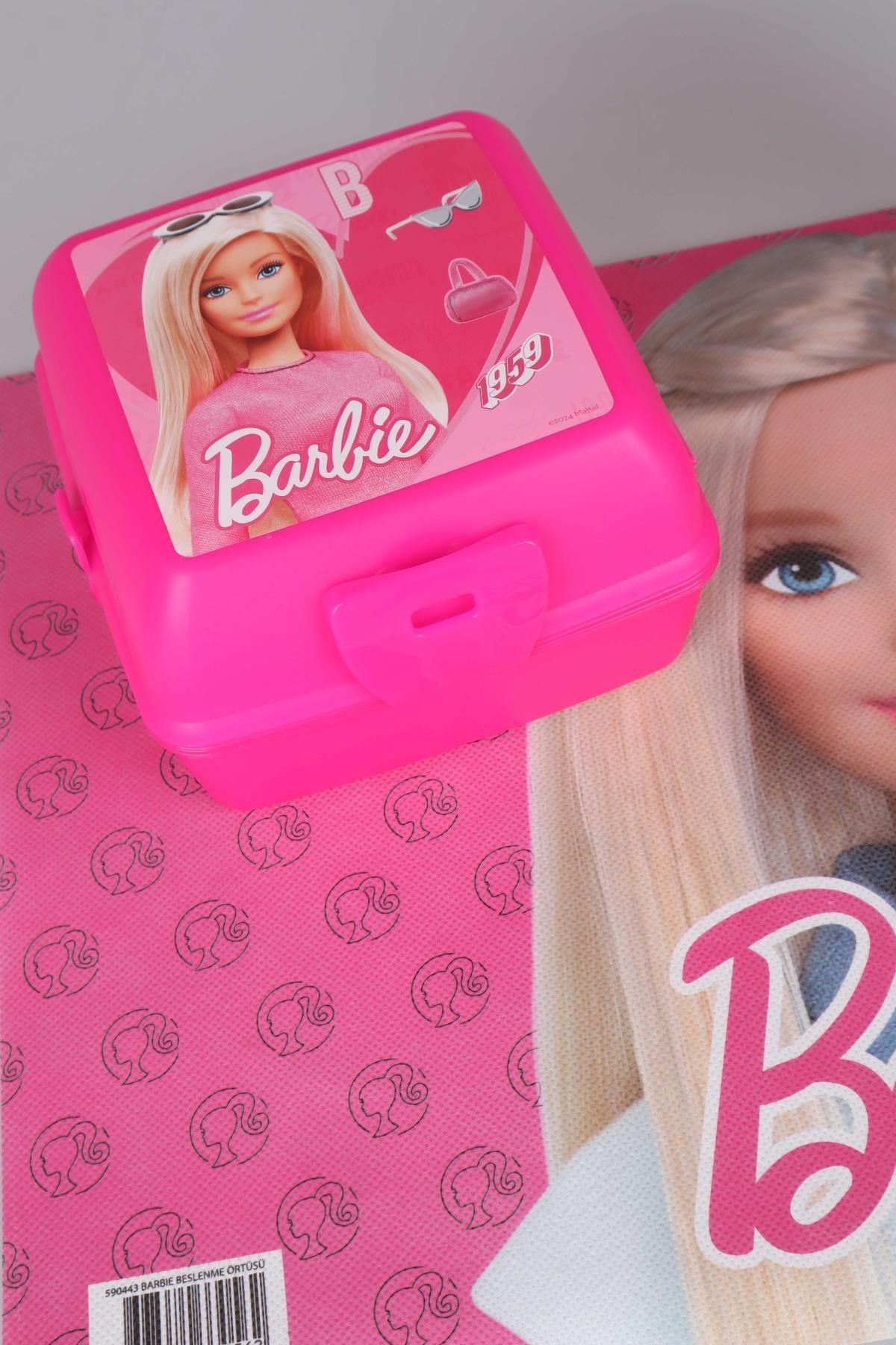 DEKOMUS İLE YENİ SEZON LİSANSLI BARBIE DİŞ FIRÇASI KUTUSU,TRITAN MATARA VE 2 KATLI BESLENME KUTUSU Y