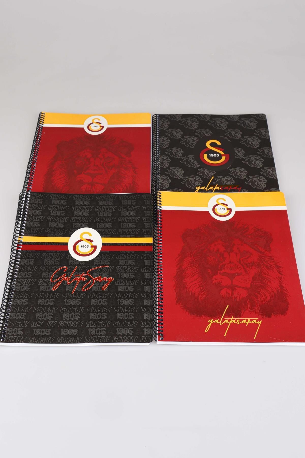 LİSANSLI GALATASARAY "TEKLİ" SPIRALLI KARELİ A4 KARTON KAPAK 72 YAPRAK DEFTER