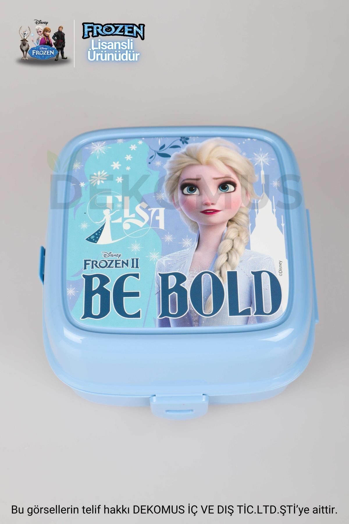 YENİ SEZON COOL GIRL LİSANSLI FROZEN ELSA 2 KATLI BESLENME KUTUSU / LUNCH BOX