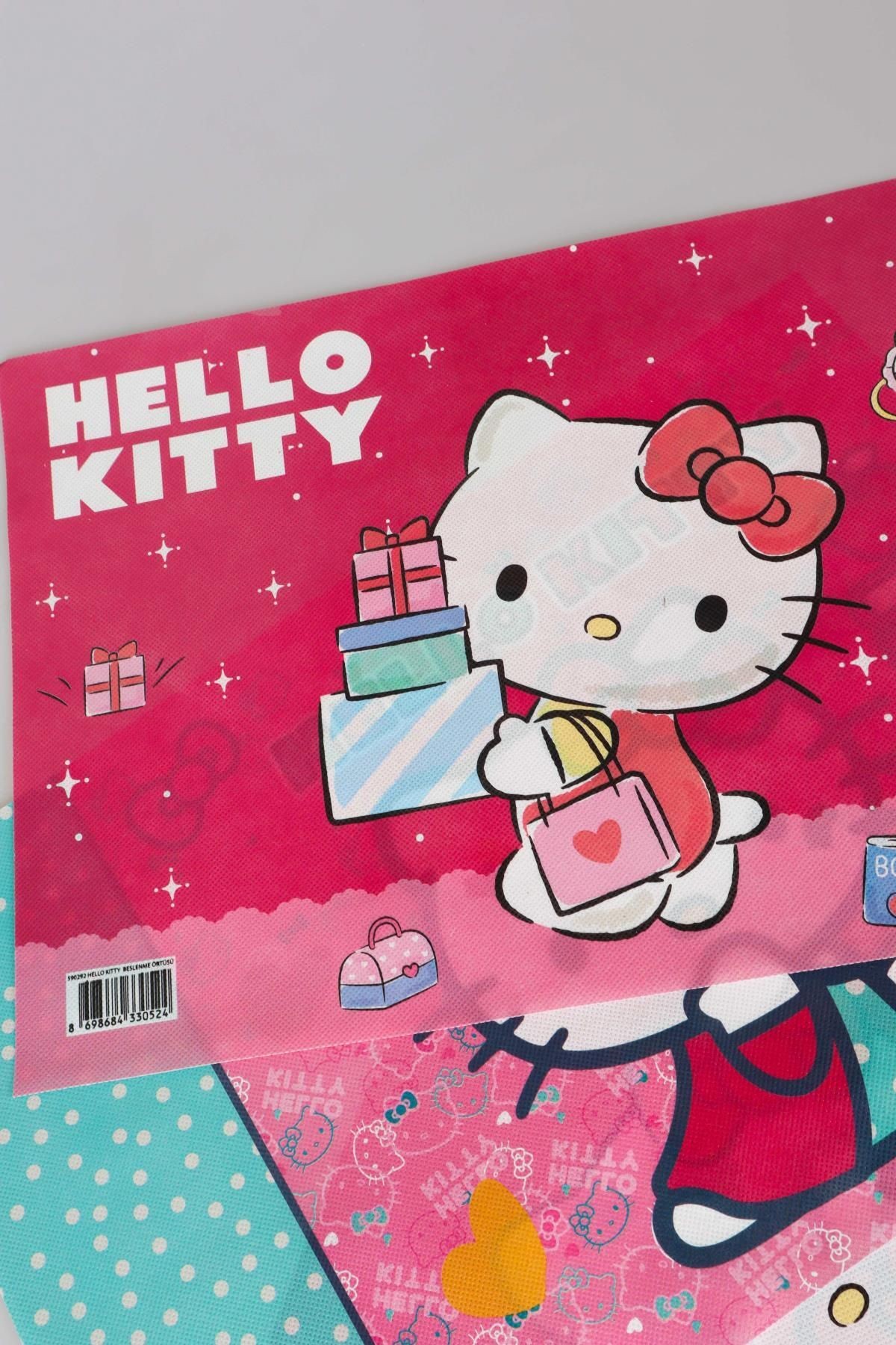 DEKOMUS İLE YENİ SEZON LİSANSLI HELLO KITTY 4'LÜ BESLENME ÖRTÜSÜ