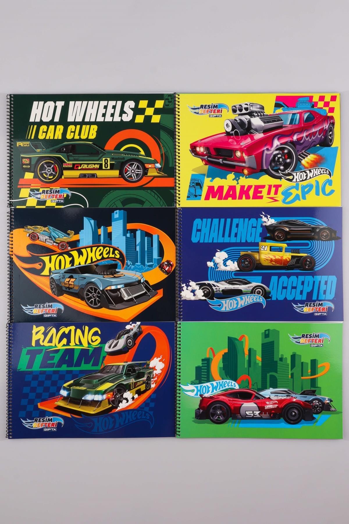 YENİ SEZON LİSANSLI HOT WHEELS RESİM DEFTERİ 17x24 CM 15 YAPRAK