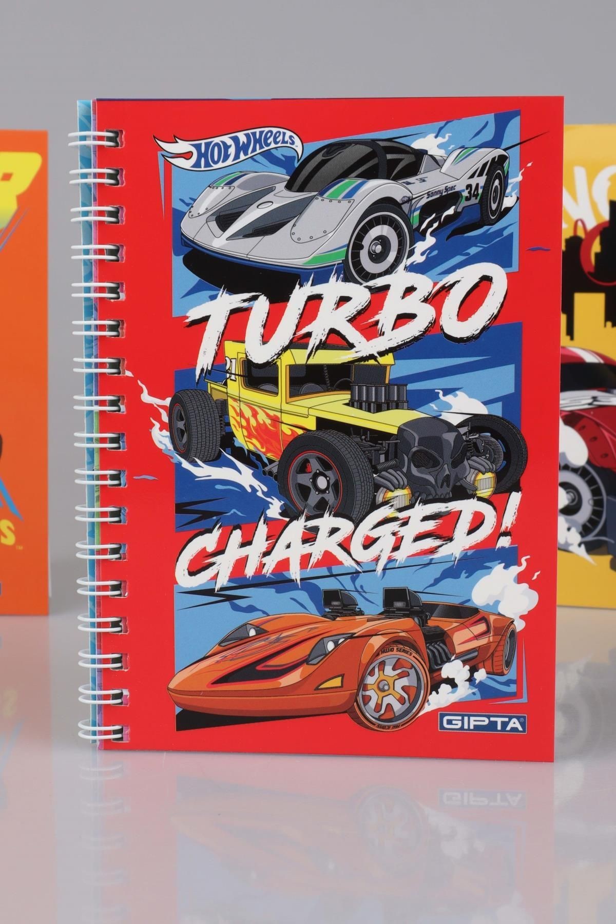 YENİ SEZON LİSANSLI HOT WHEELS SPIRALLI A6 ÇİZGİLİ NOT DEFTERİ / BLOKNOT