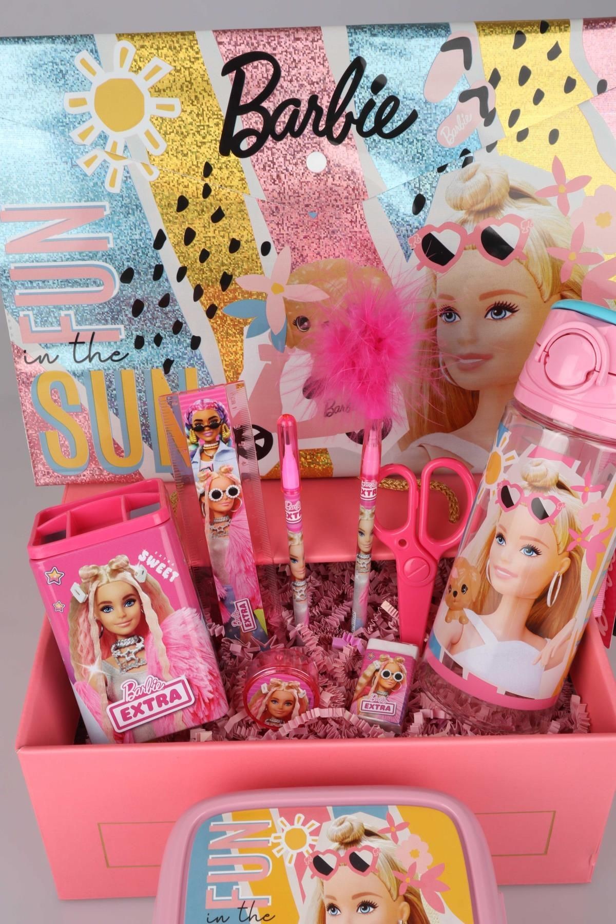 DEKOMUS ÖZEL KUTULU BARBIE'NİN YAZ SERÜVENİ KIRTASİYE OKUL SETİ YENİ KOLEKSİYON
