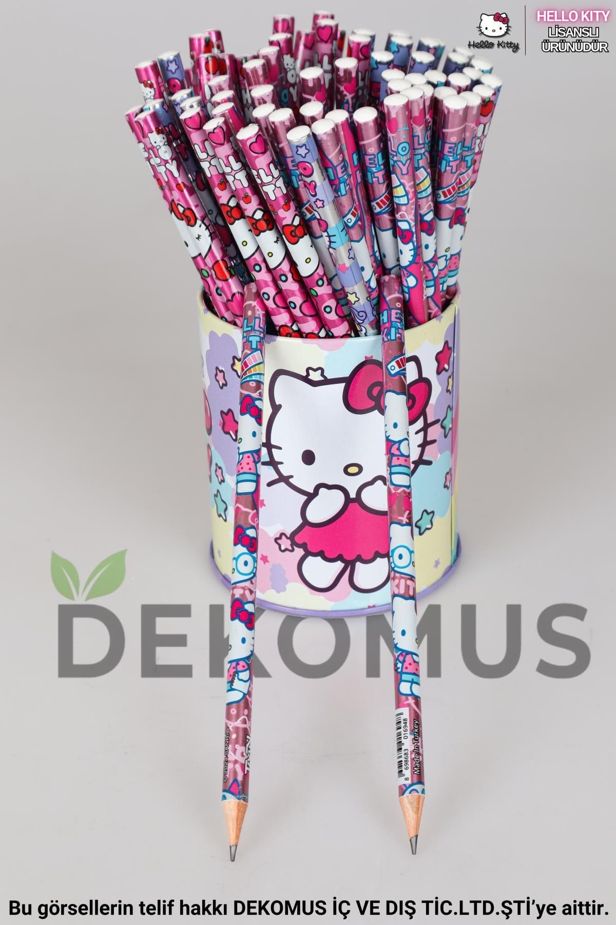 DEKOMUS İLE YENİ SEZON LİSANSLI HELLO KITTY 2'Lİ KURŞUN KALEM