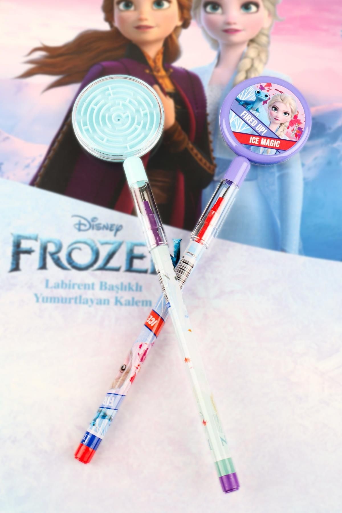 YENİ SEZON LİSANSLI ELSA FROZEN YUMURTALAYAN LABİRENT FİGÜRLÜ GEÇMELİ KURŞUN KALEM