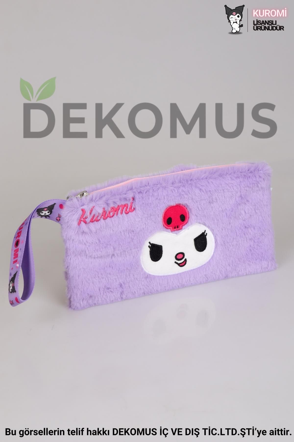 DEKOMUS İLE LİSANSLI YENİ SEZON KUROMI PELUŞ BASIC EL ÇANTASI,PARA ÇANTASI VE ZİNCİRLİ ANAHTARLIK SE