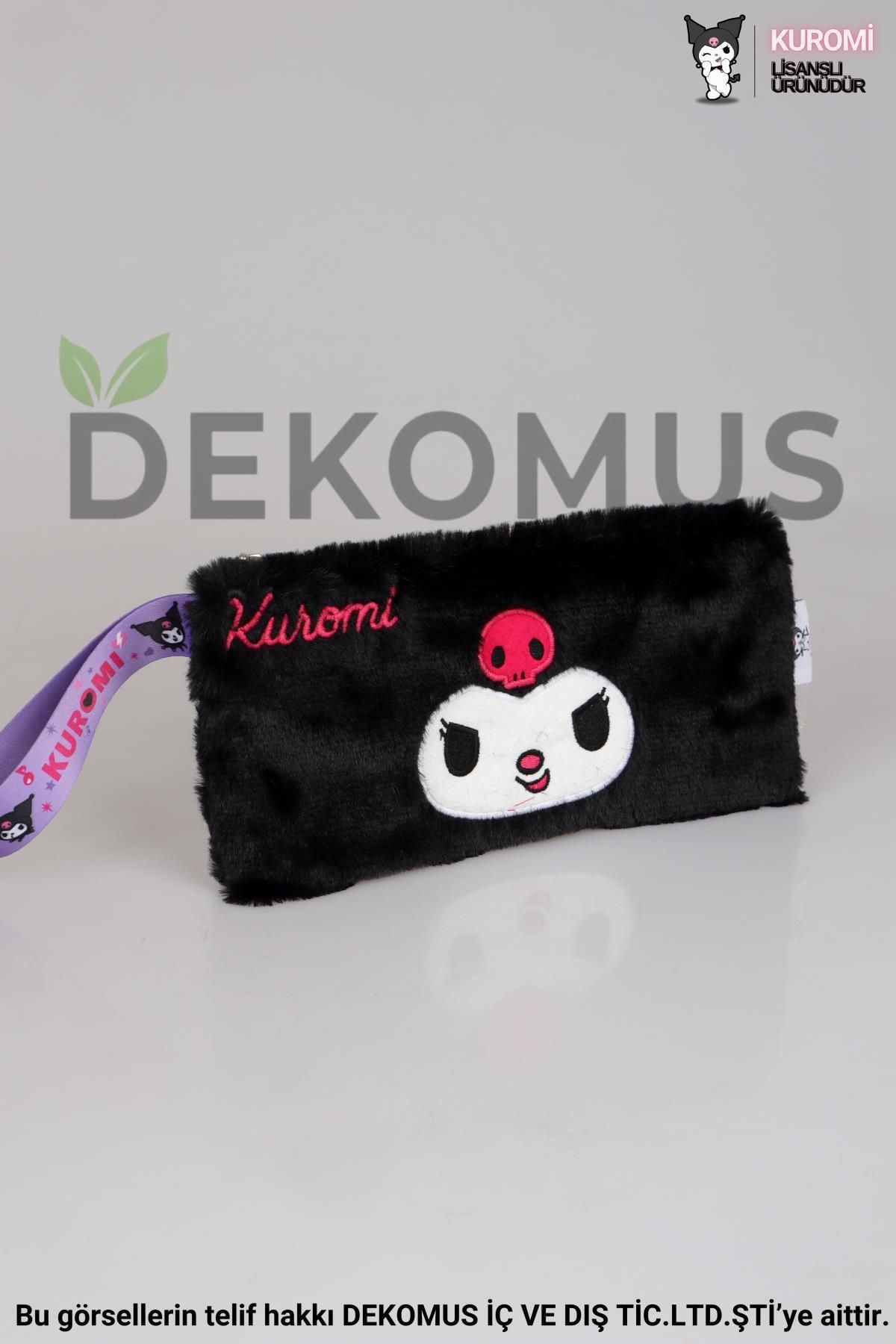 DEKOMUS İLE LİSANSLI YENİ SEZON KUROMI PELUŞ BASIC EL ÇANTASI VE KOL ÇANTASI 2'LİSİ