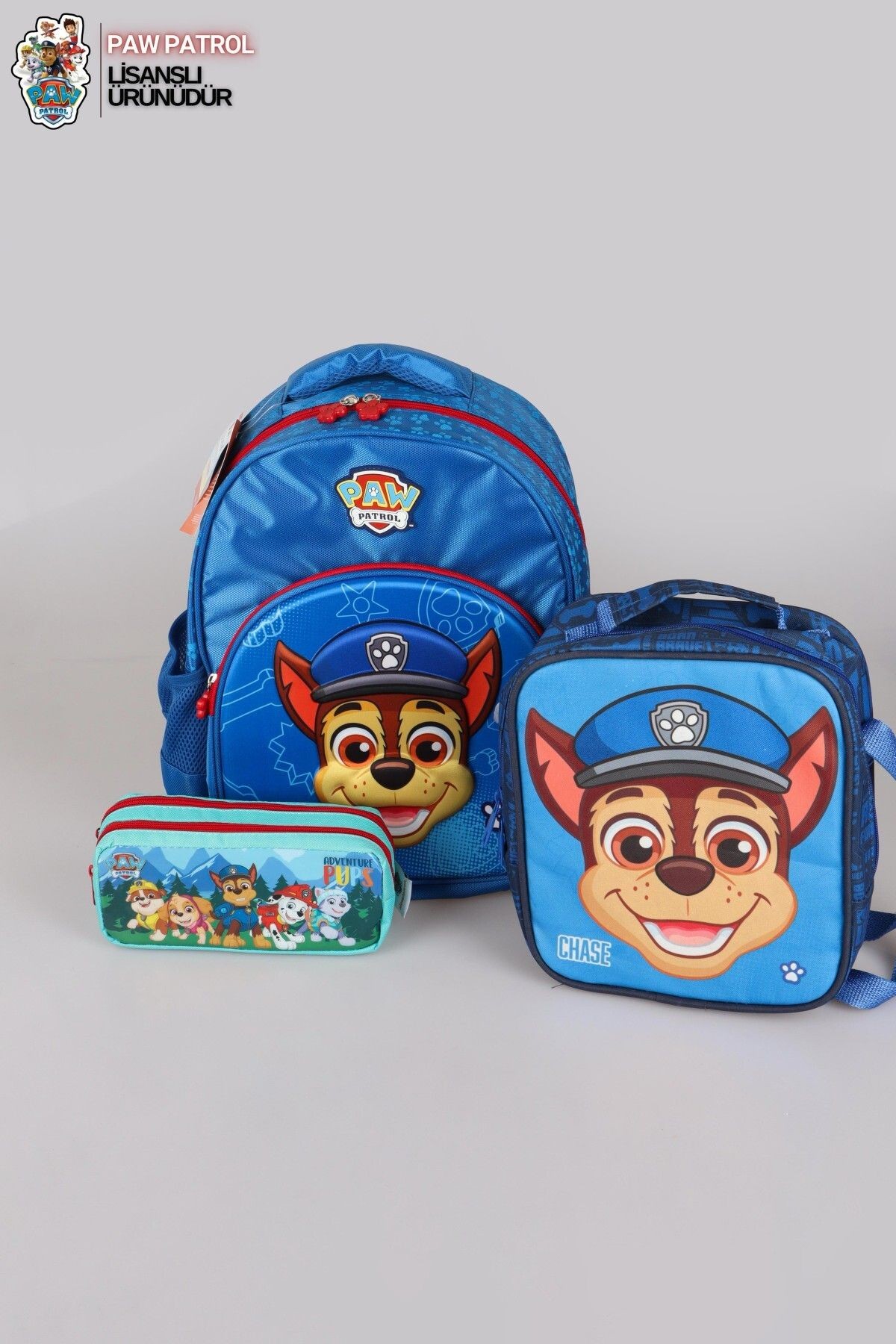 YENİ SEZON LİSANSLI PAW PATROL OKULDA MACERA KOLEKSİYONU OKUL,TERMOSLU BESLENME VE KALEM ÇANTASI OK