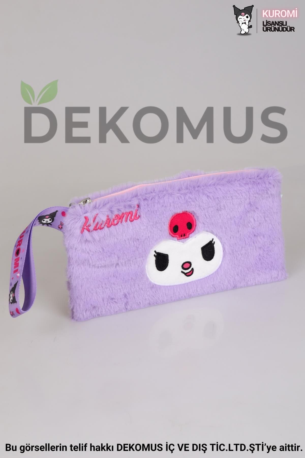 DEKOMUS İLE LİSANSLI YENİ SEZON KUROMI PELUŞ BASIC EL ÇANTASI VE KOL ÇANTASI 2'LİSİ