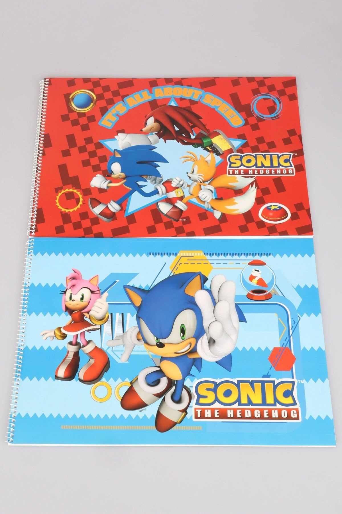 DEKOMUS İLE LİSANSLI SONIC 24x34 CM 15 YAPRAK BÜYÜK BOY RESİM DEFTERİ
