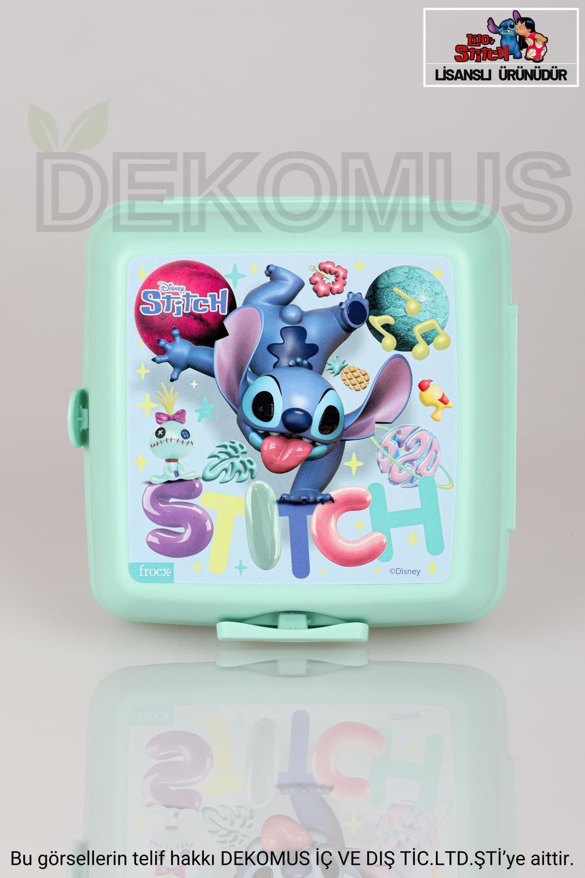 LİSANSLI STITCH 2 KATLI BESLENME KUTUSU / LUNCH BOX