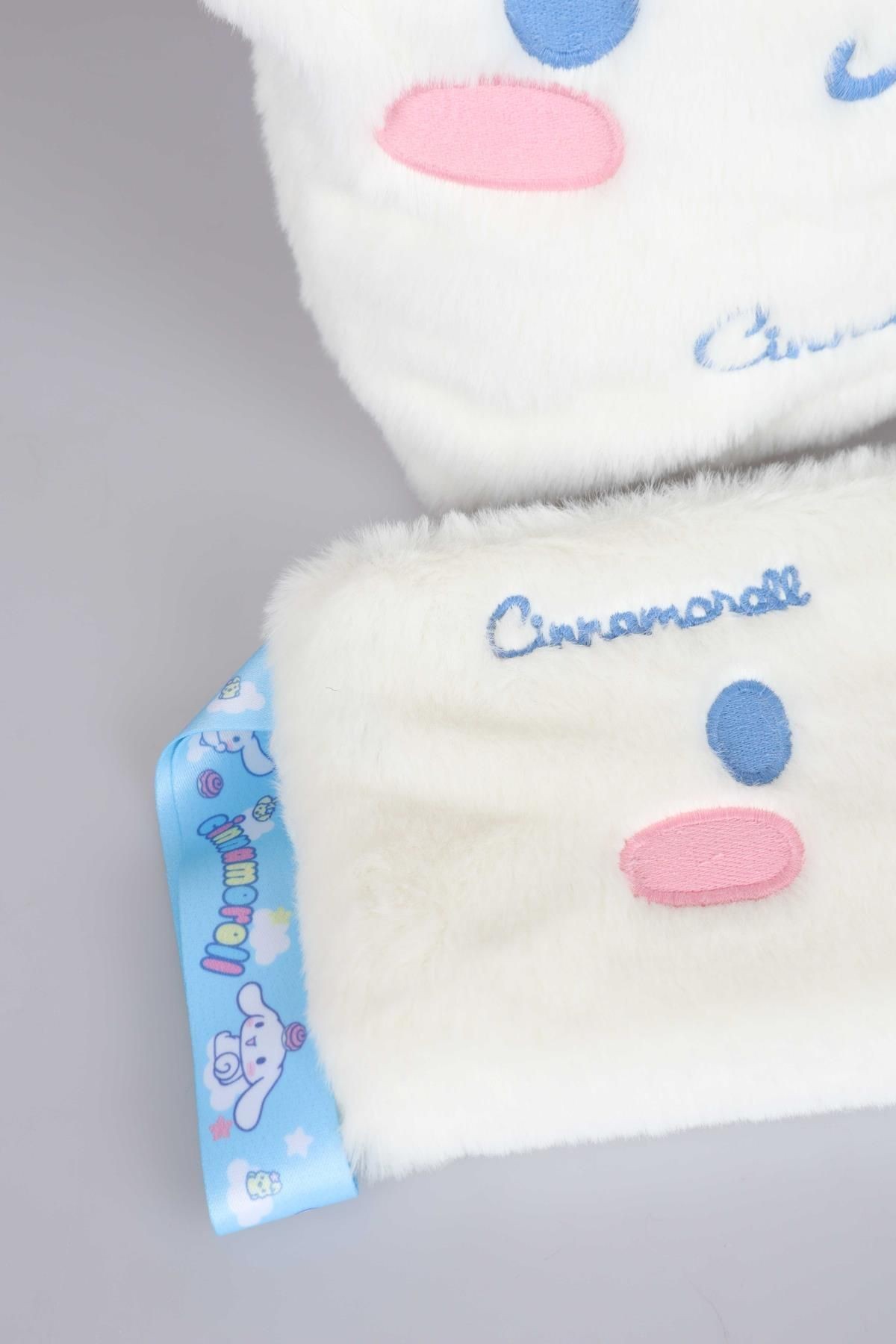 DEKOMUS İLE LİSANSLI YENİ SEZON CINNAMOROLL PELUŞ BASIC EL ÇANTASI VE KOL ÇANTASI 2'LİSİ