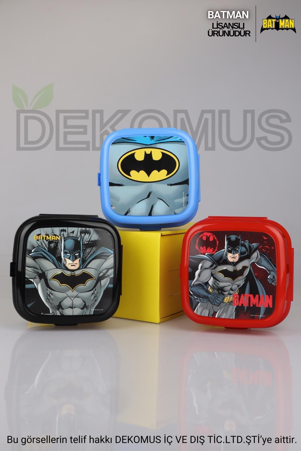 YENİ SEZON LİSANSLI BATMAN 2 KATLI BESLENME KUTUSU / LUNCH BOX