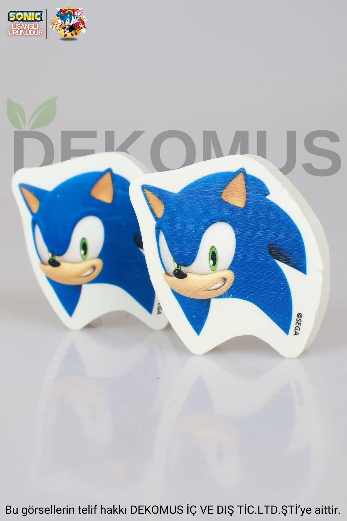 YENİ SEZON LİSANSLI SONIC 2 ADET KALEME TAKILABİLİR SİLGİ