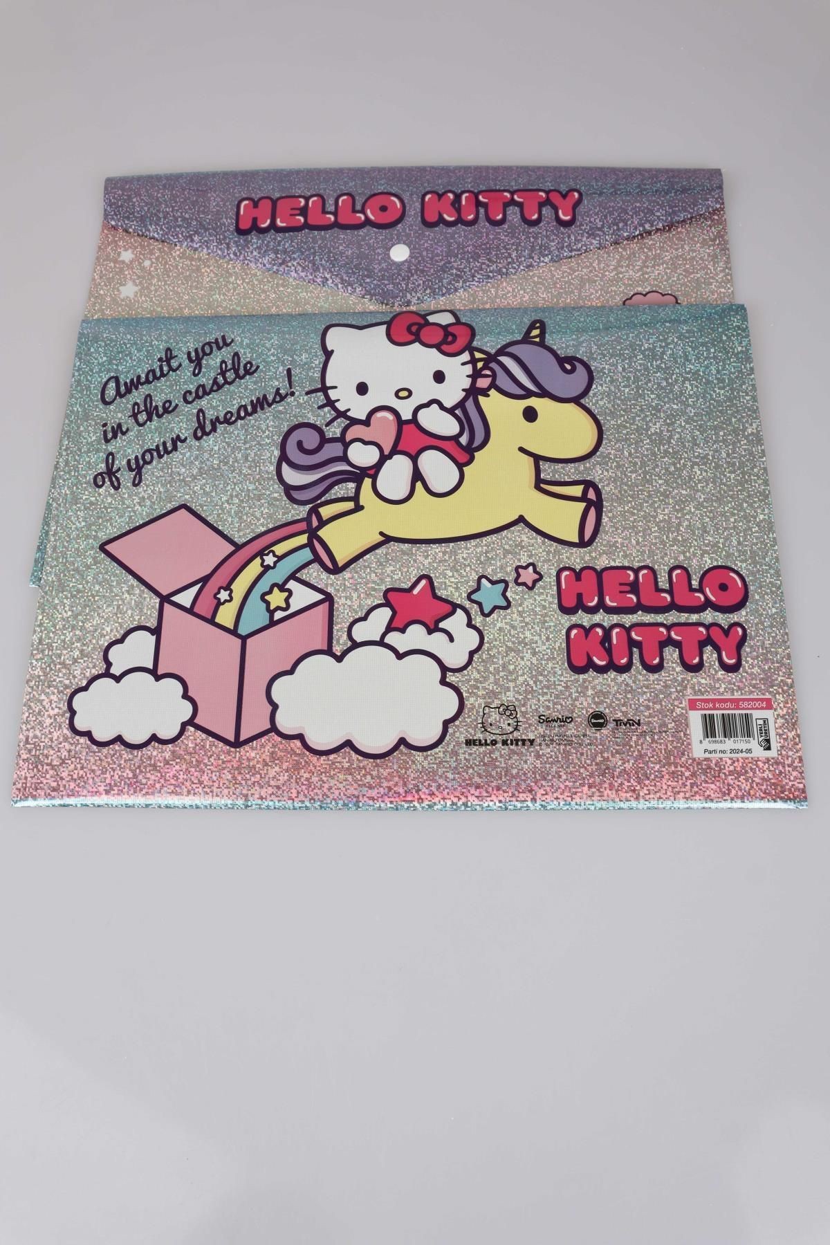 LİSANSLI HELLO KITTY SHINY 2'Lİ ÇITÇITLI DOSYA