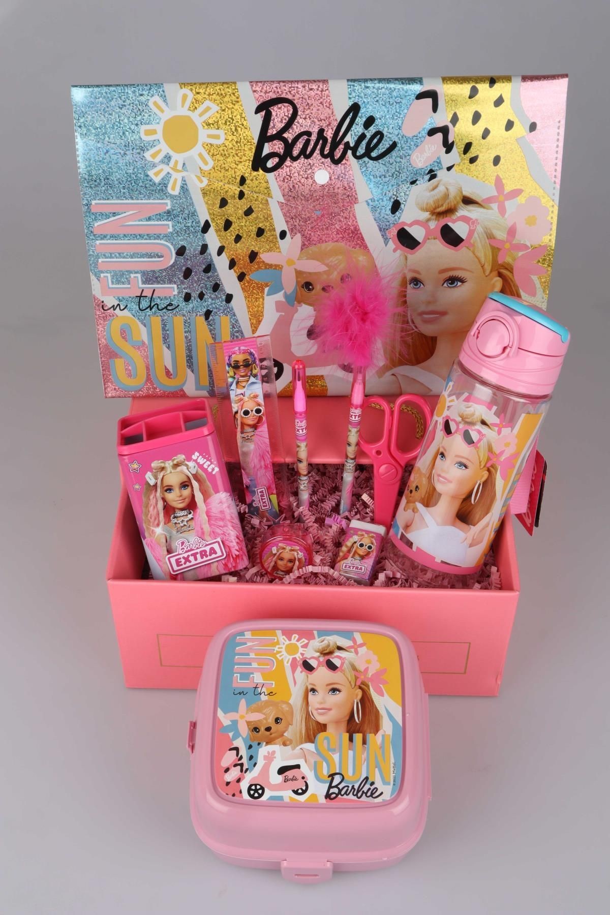 DEKOMUS ÖZEL KUTULU BARBIE'NİN YAZ SERÜVENİ KIRTASİYE OKUL SETİ YENİ KOLEKSİYON
