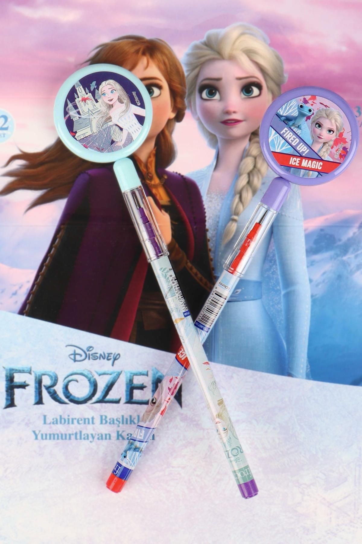 YENİ SEZON LİSANSLI ELSA FROZEN YUMURTALAYAN LABİRENT FİGÜRLÜ GEÇMELİ KURŞUN KALEM