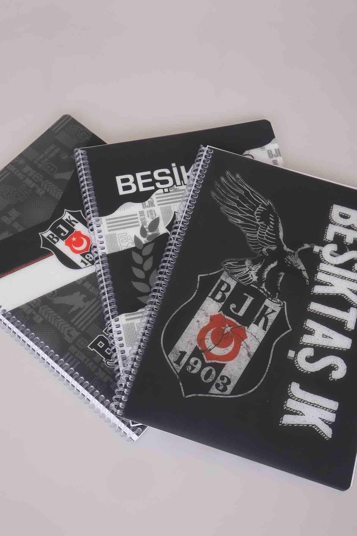 LİSANSLI BEŞİKTAŞ SPIRALLI ÇİZGİLİ A4 PP KAPAK 80 YAPRAK DEFTER