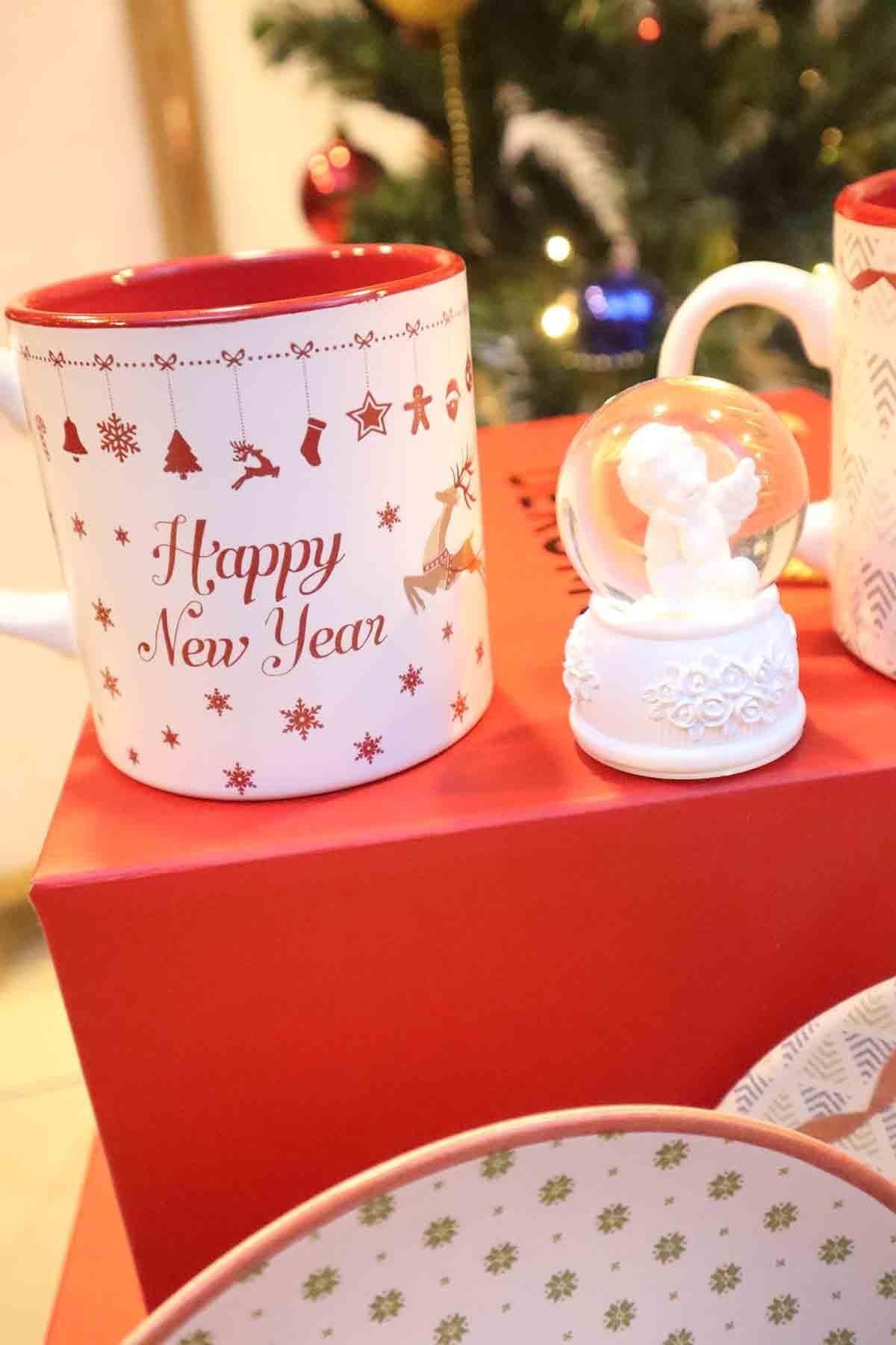 Gıft Box Özel Kutulu 2'li Kupa "yeni Yıl&merry Chrıstmas" Serisi