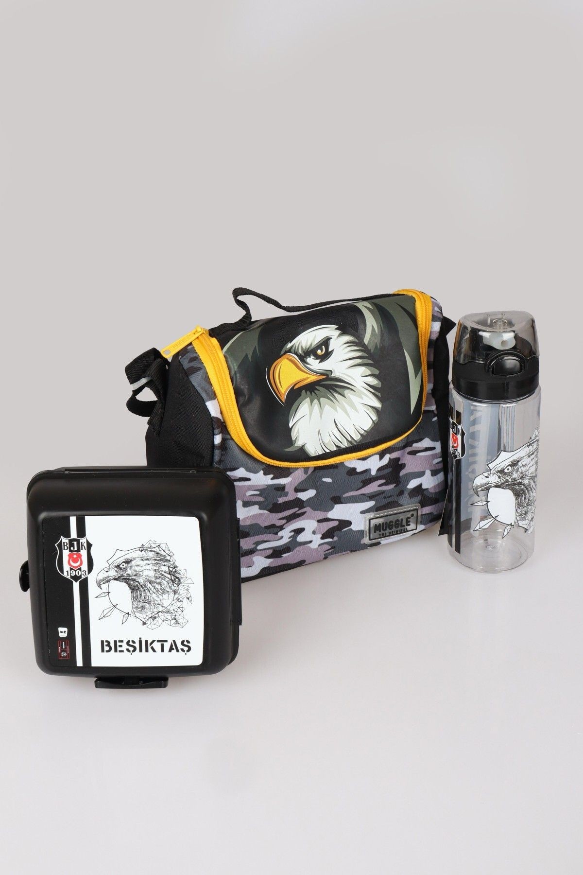 YENİ SEZON LİSANSLI KARTAL/EAGLE TERMOSLU BESLENME ÇANTASI,BEŞİKTAŞ BESLENME KABI VE 500 ML TRITAN M