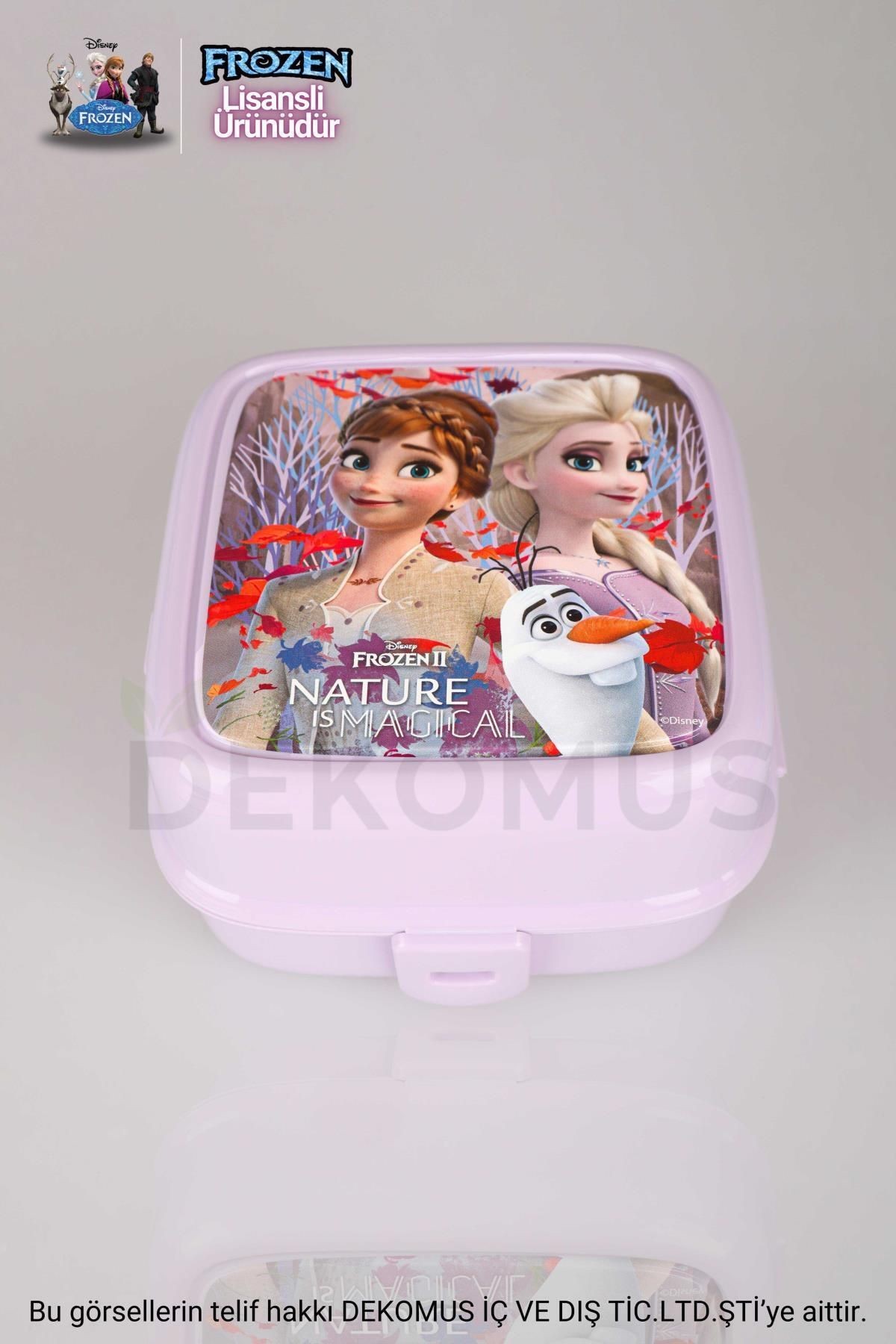 YENİ SEZON COOL GIRL LİSANSLI FROZEN ELSA 2 KATLI BESLENME KUTUSU / LUNCH BOX