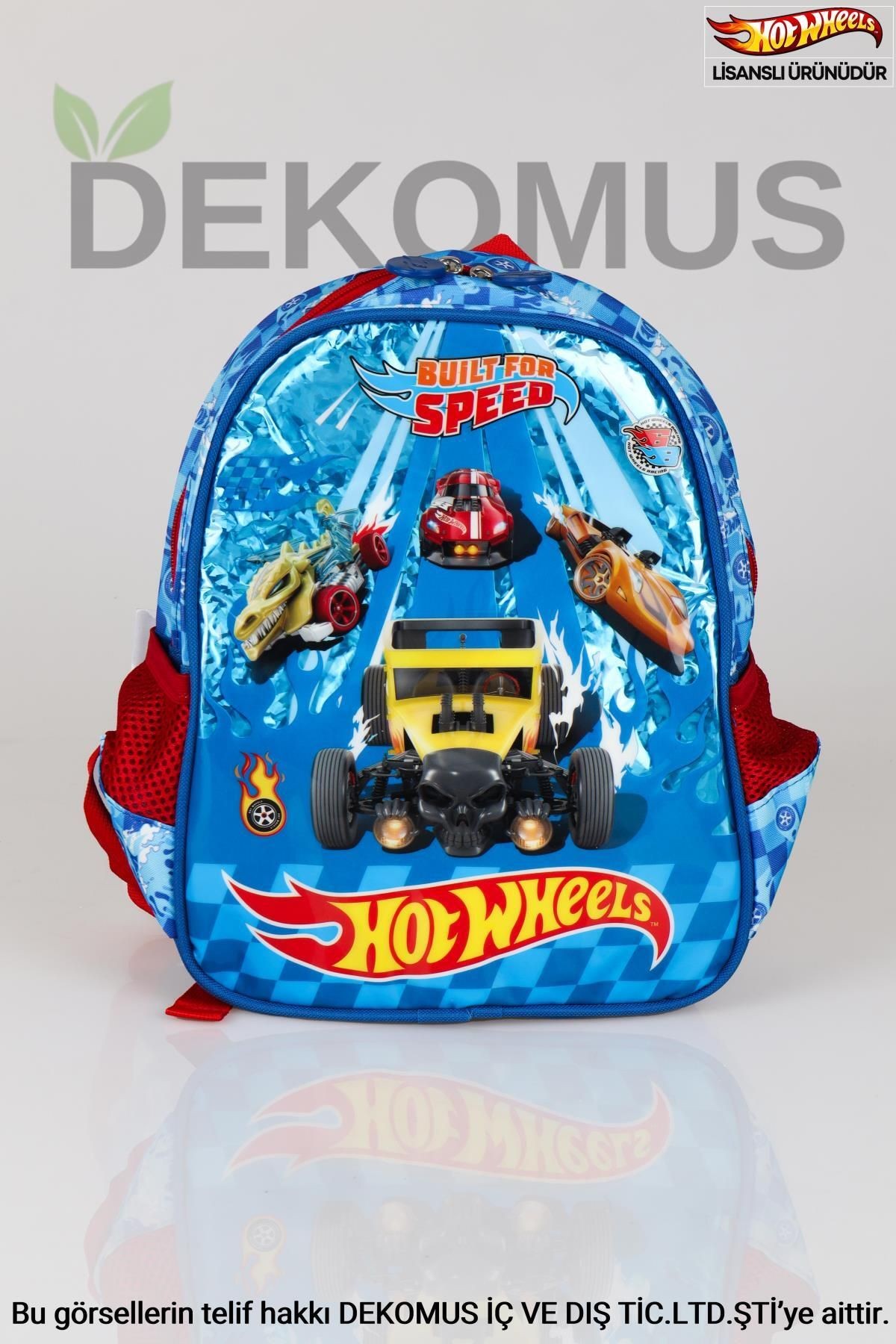 YENİ SEZON LİSANSLI TEK BÖLMELİ KÜÇÜK BOY 32 CM HOT WHEELS ANAOKUL ÇANTASI