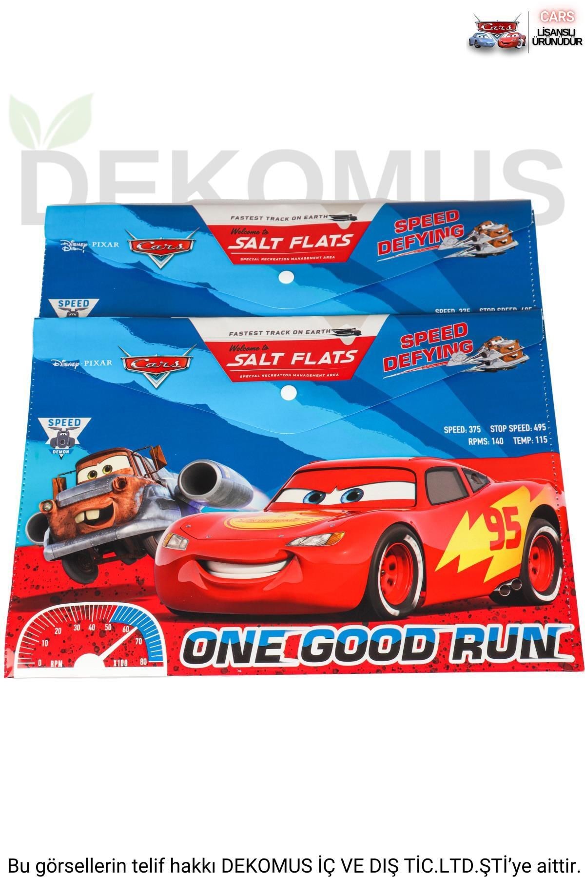 YENİ SEZON LİSANSLI CARS 2'Lİ ÇITÇITLI DOSYA