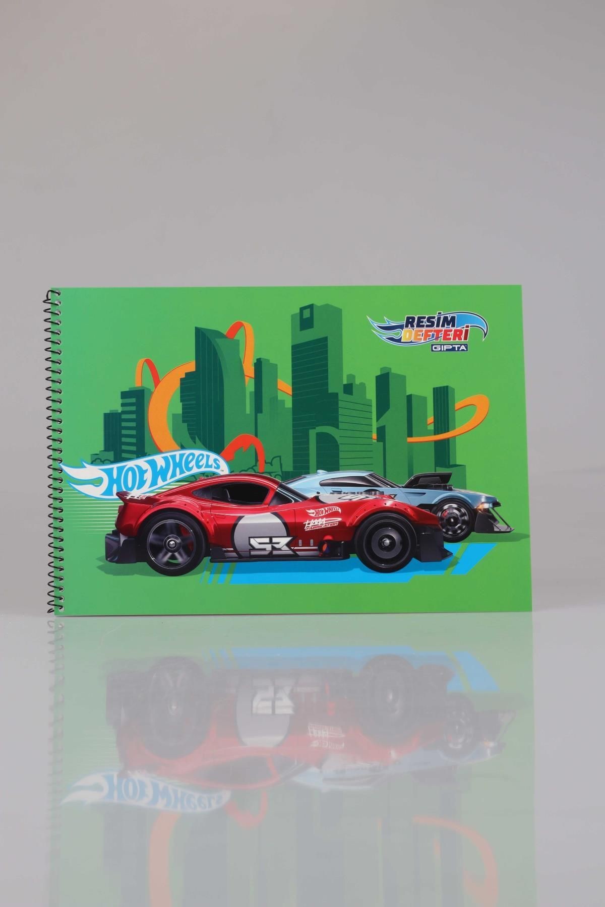 YENİ SEZON LİSANSLI HOT WHEELS RESİM DEFTERİ 17x24 CM 15 YAPRAK