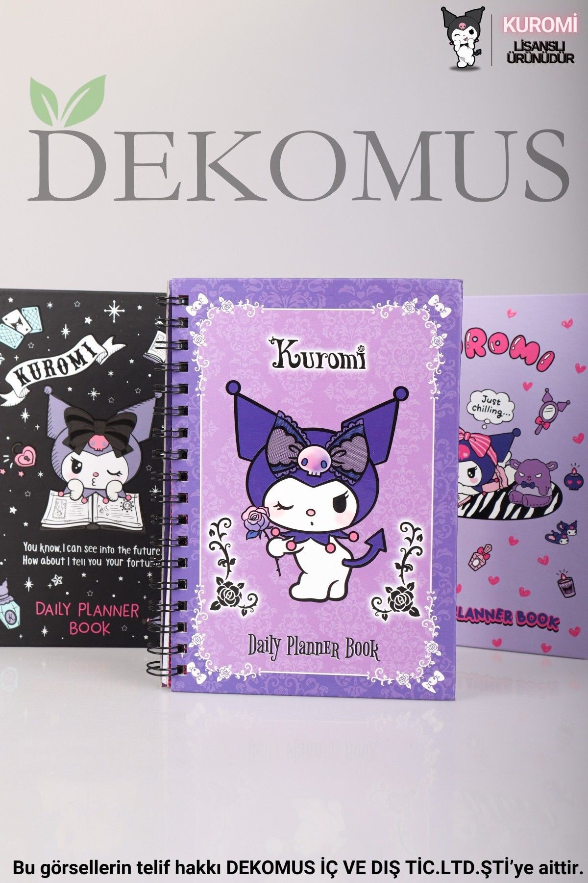 DEKOMUS İLE YENİ SEZON LİSANSLI KUROMI DAILY PLANNER BOOK / GÜNLÜK PLANLAYICI AJANDA