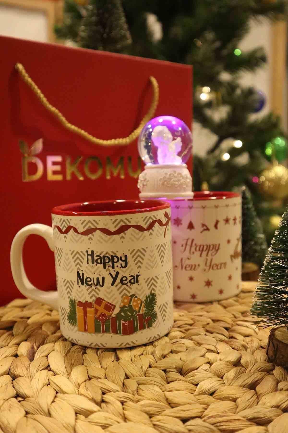 Gıft Box Özel Kutulu 2'li Kupa "yeni Yıl&merry Chrıstmas" Serisi