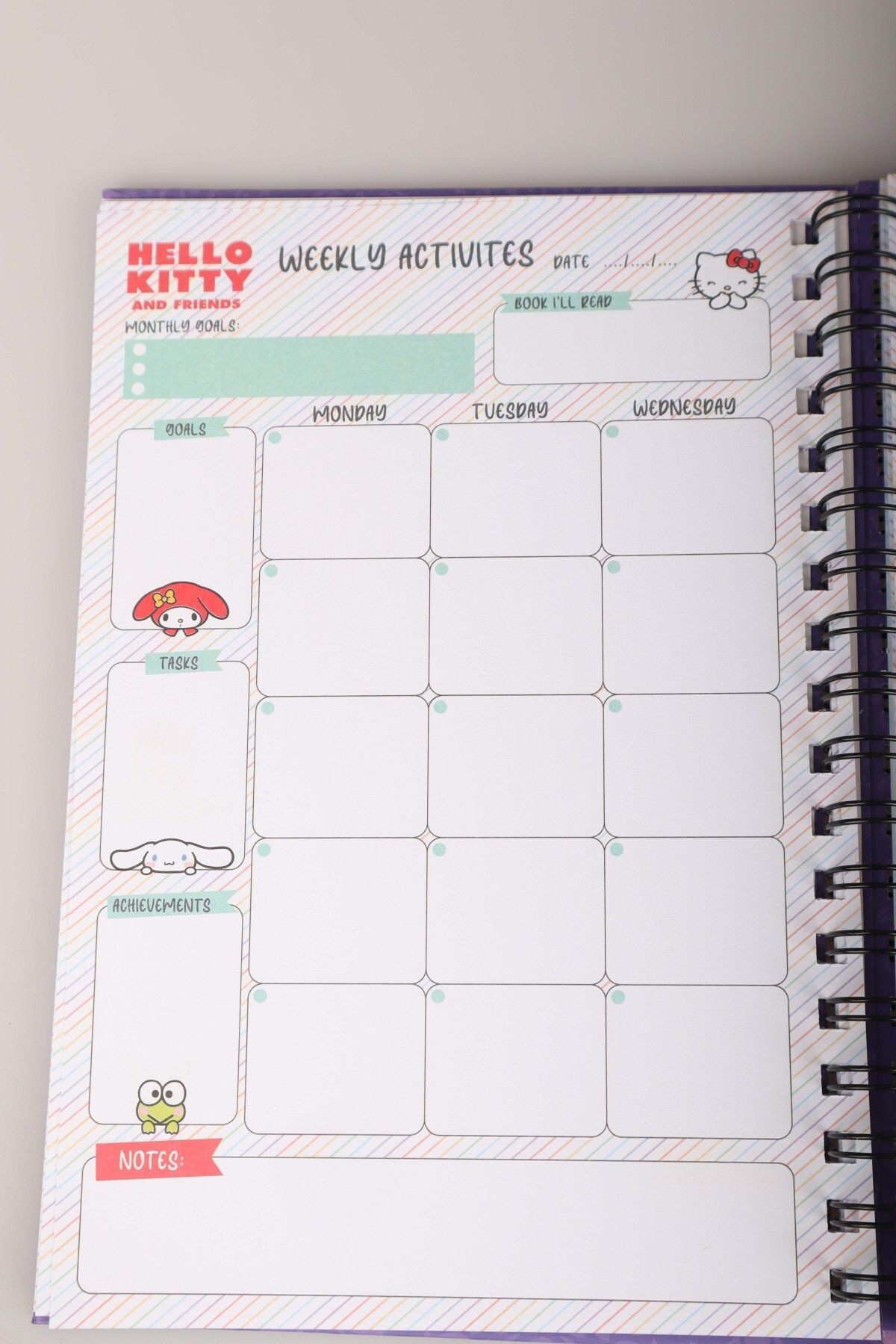 DEKOMUS İLE YENİ SEZON LİSANSLI KUROMI DAILY PLANNER BOOK / GÜNLÜK PLANLAYICI AJANDA