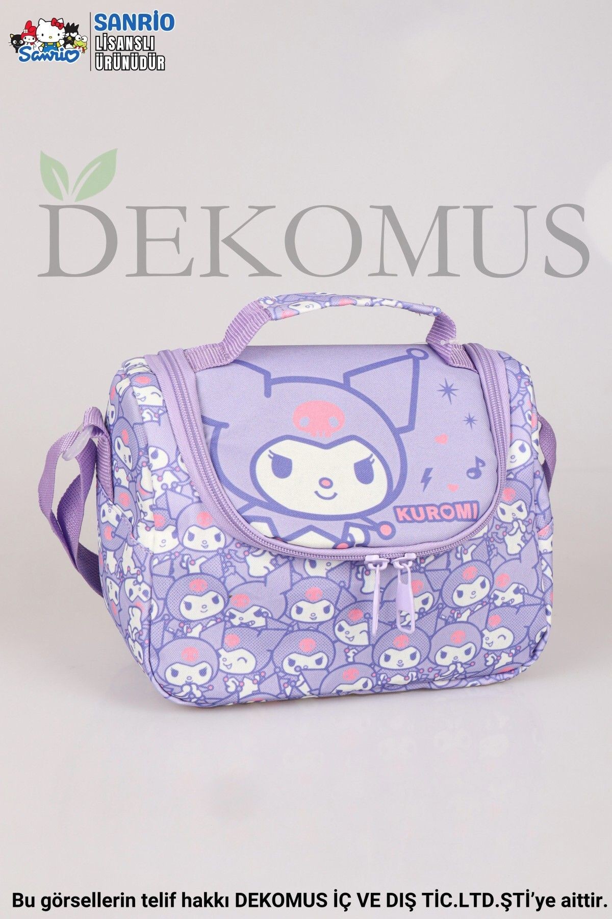 DEKOMUS İLE YENİ SEZON LİSANSLI KUROMI "MAGICAL BUDDY" BESLENME ÇANTASI,BESLENME ÖRTÜSÜ,TRITAN MATAR