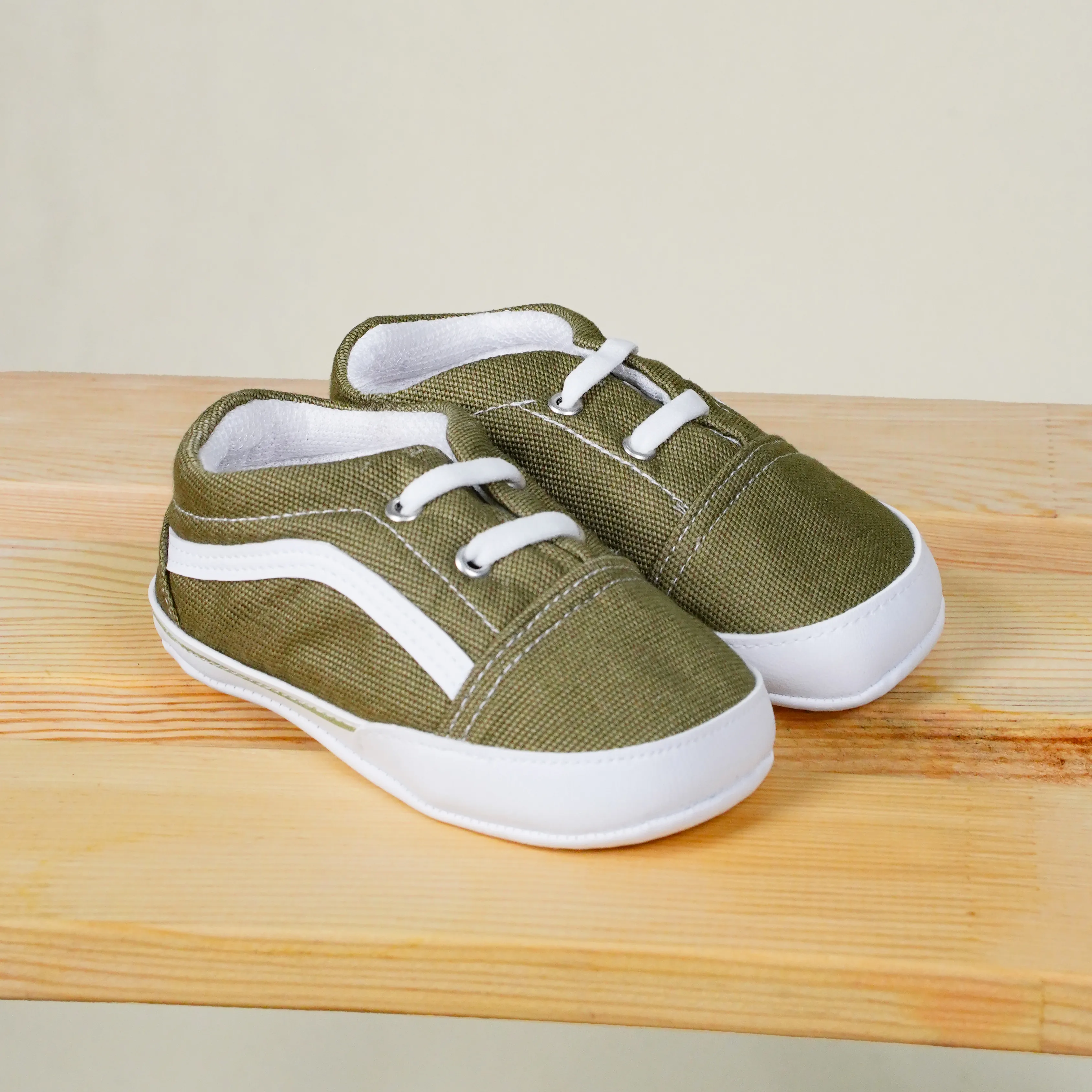 Lora Bliss Erkek Bağcıklı Spor Patik | Rahat ve Esnek Taban - Beyaz- Yeşil