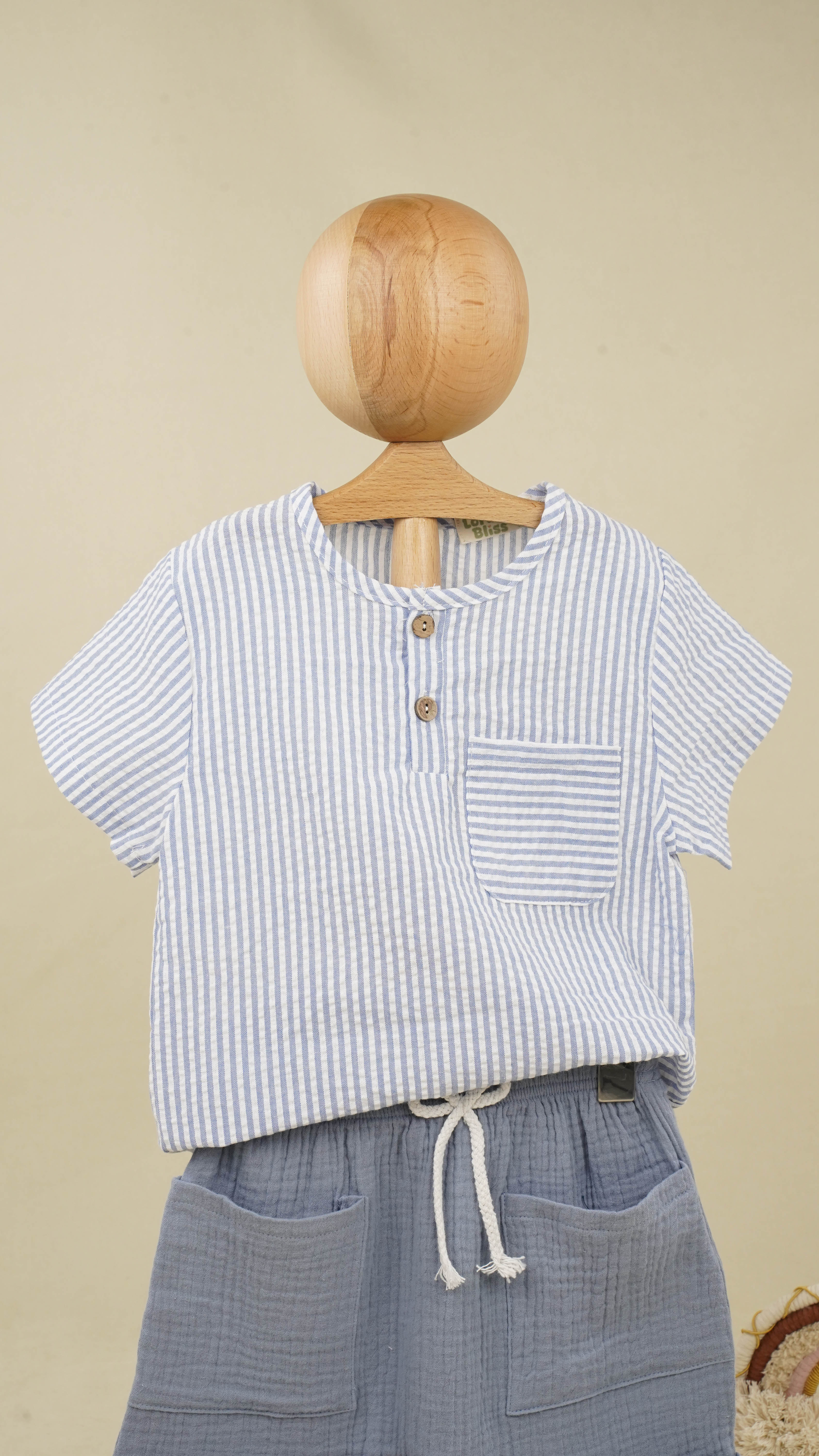 Lora Bliss Erkek Çocuk Gökyüzü Mavisi İkili Takım