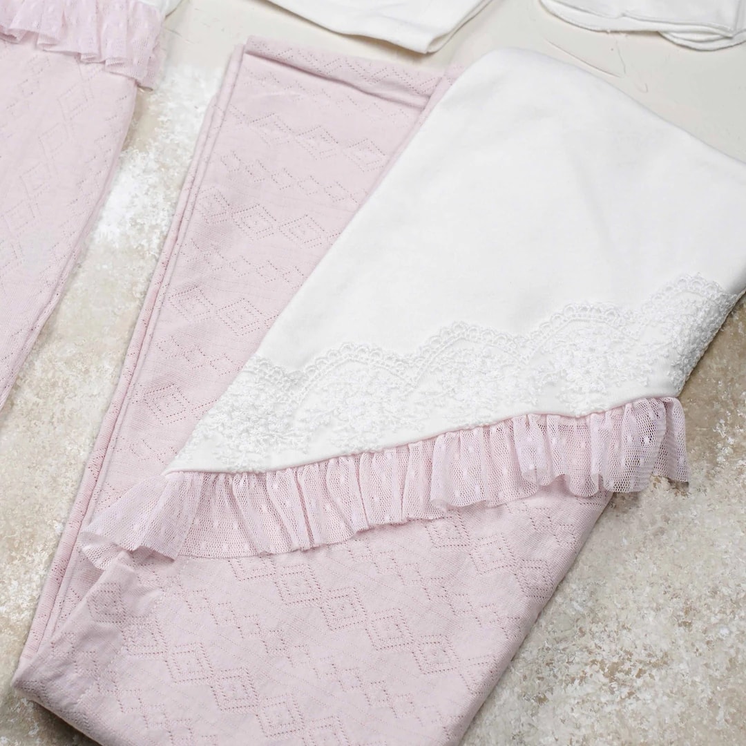 Lora Bliss Kız Bebek Tüllü Jakarlı 10’lu Hastane Çıkışı Zıbın Seti