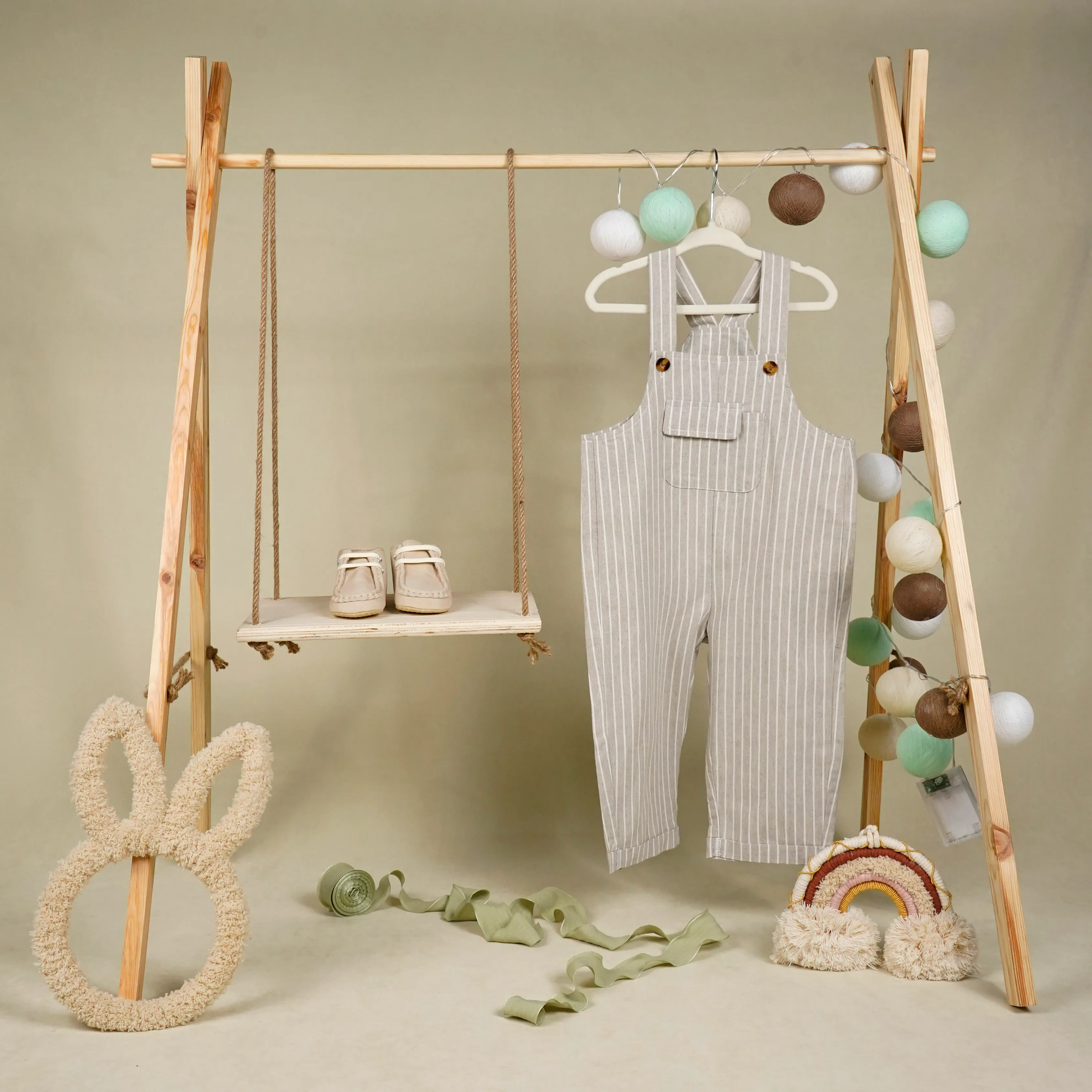 Lora Bliss Erkek Bebek Rahat Çizgili Salopet