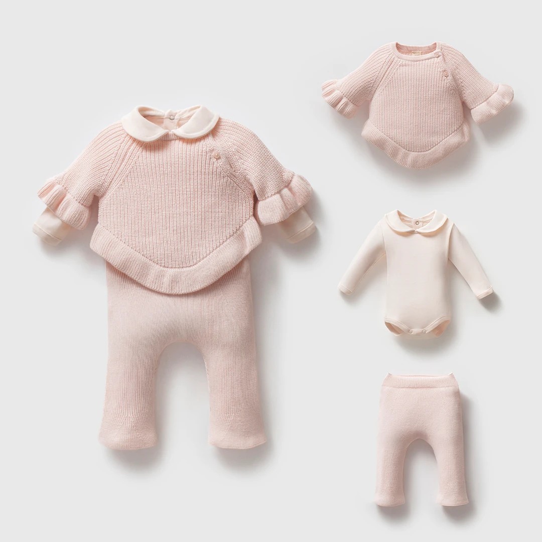 Nipperland Kız Bebek Pançolu Takım - Pembe