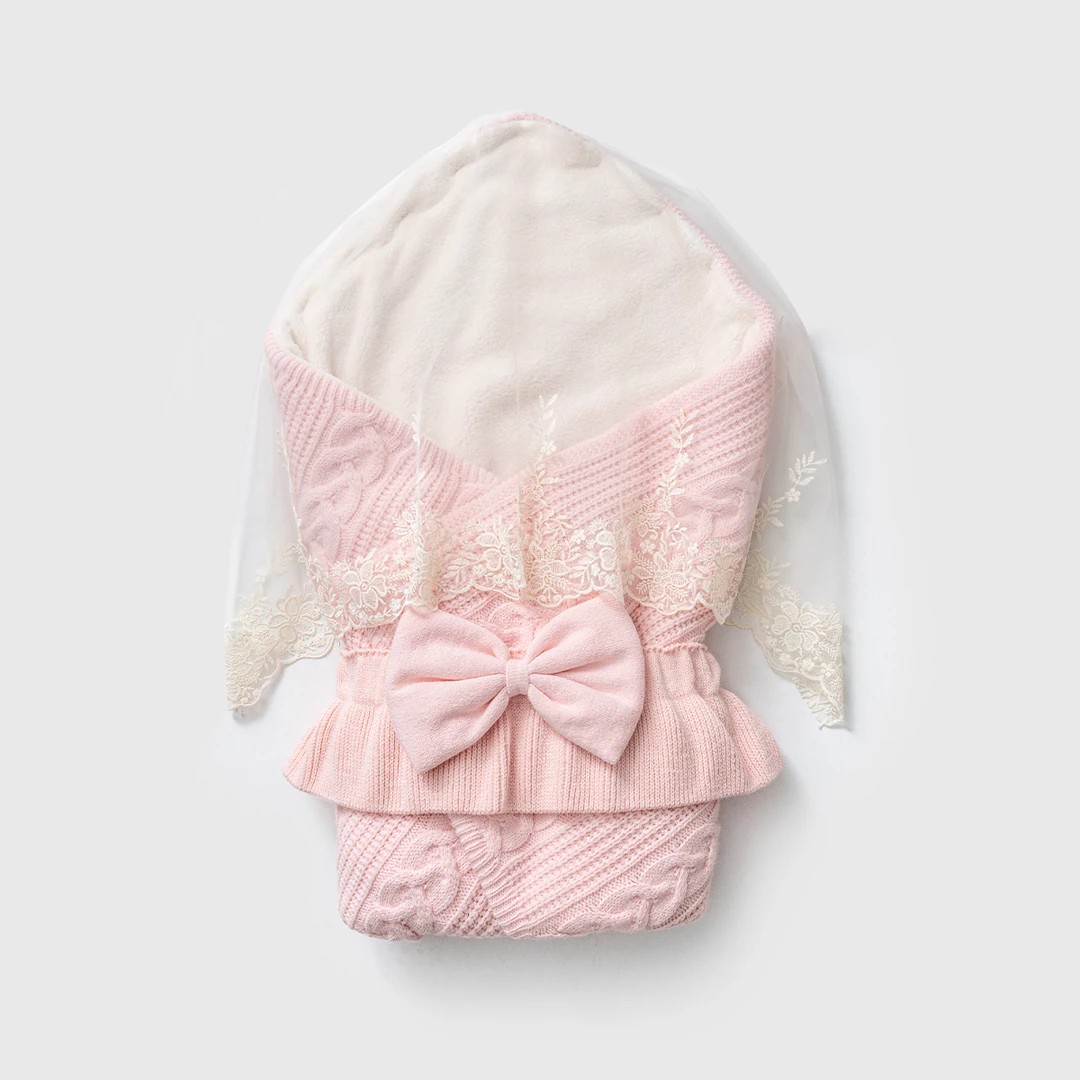 Nipperland Unisex Selanik Tüllü Kundak - Pembe