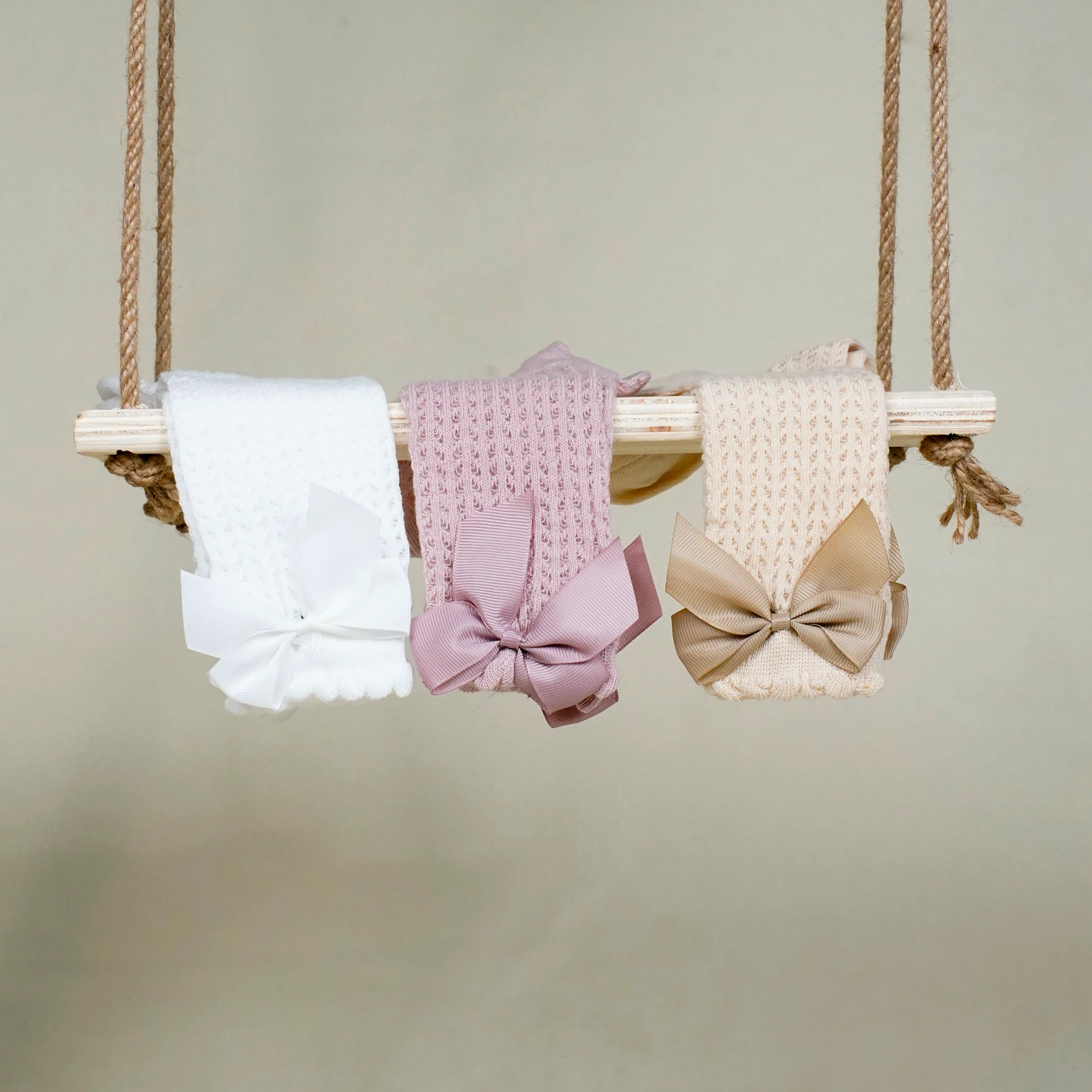 Lora Bliss Kız Çocuk Fiyonklu Yumuşak Çorap Seti 3 Çift