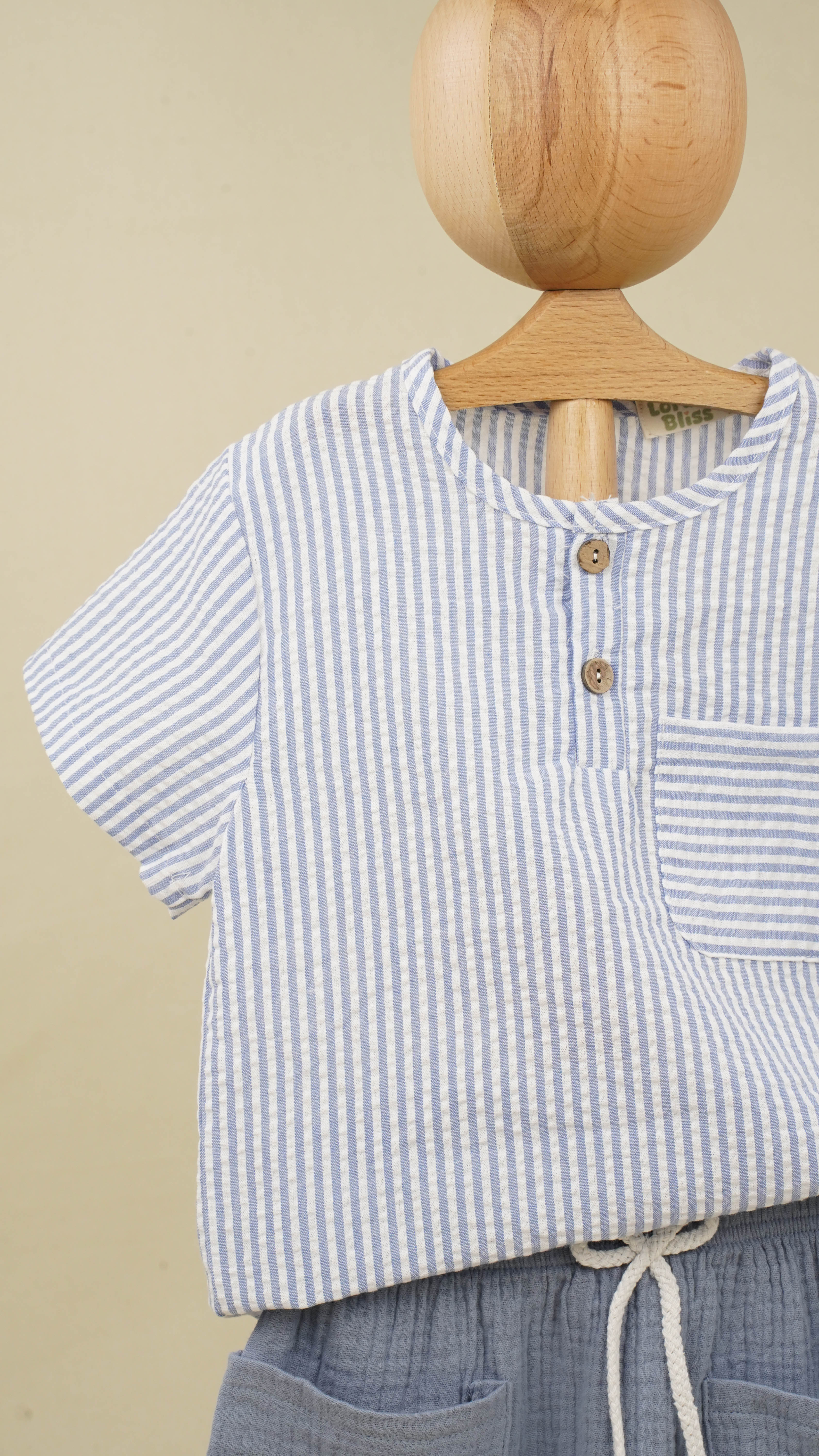 Lora Bliss Erkek Çocuk Gökyüzü Mavisi İkili Takım