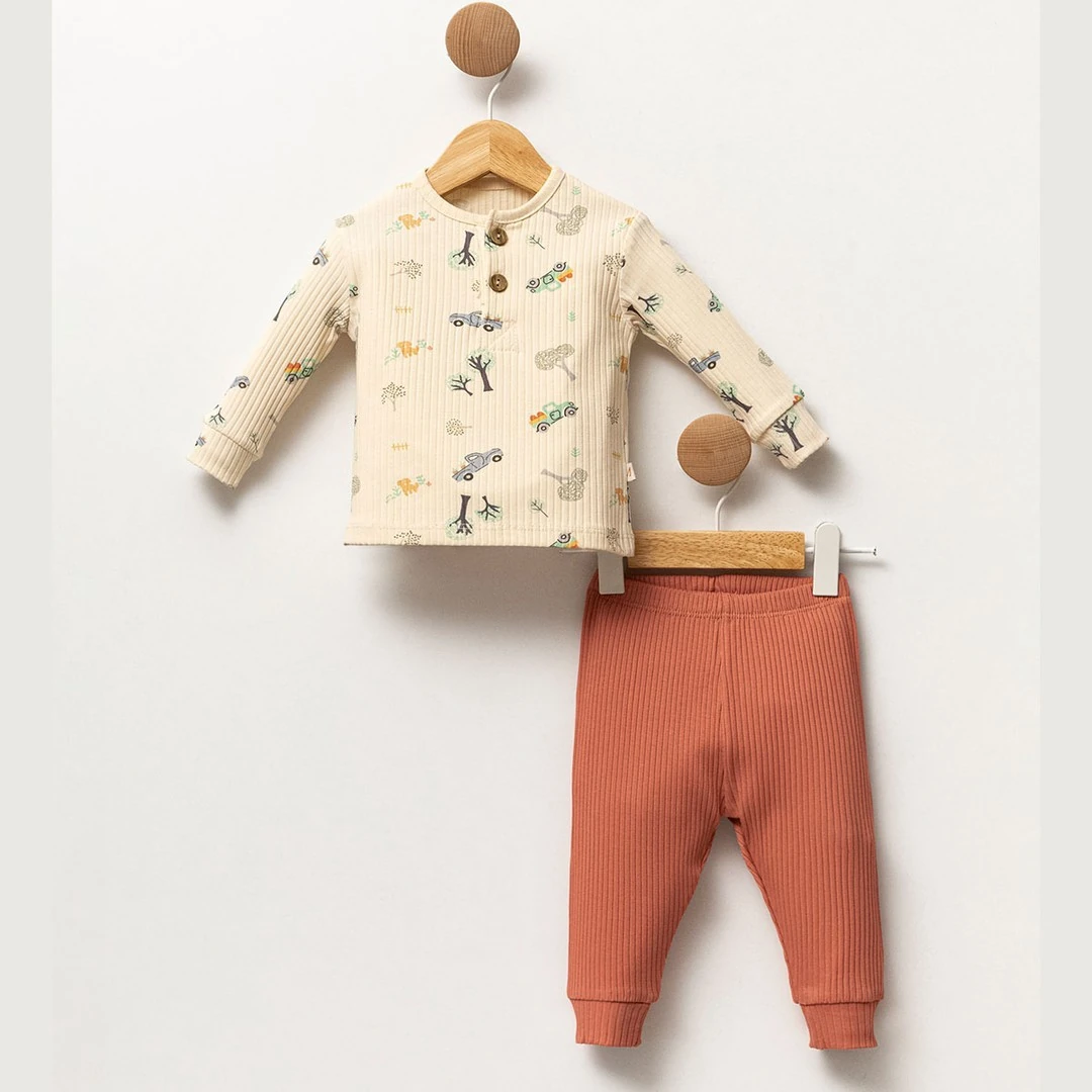 Lora Bliss Erkek 2’li Takım - Kiremit