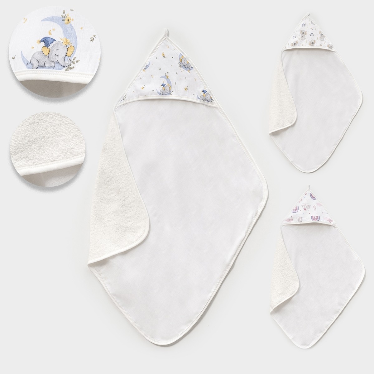 Lora Bliss Unisex Bebek Kapüşonlu Havlu